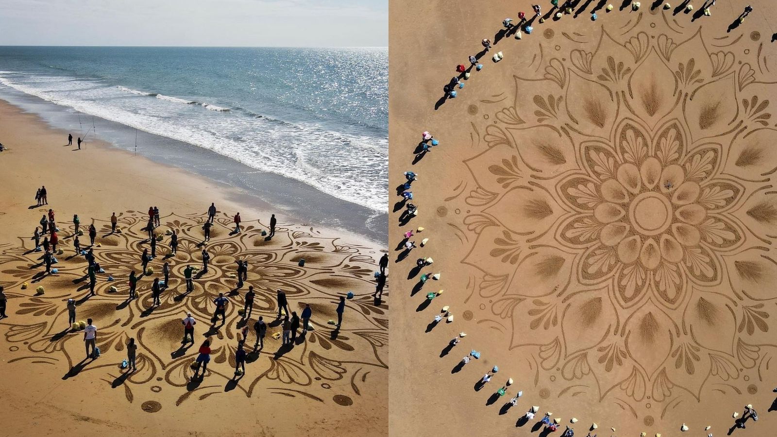 Arte efímero en Mazagón