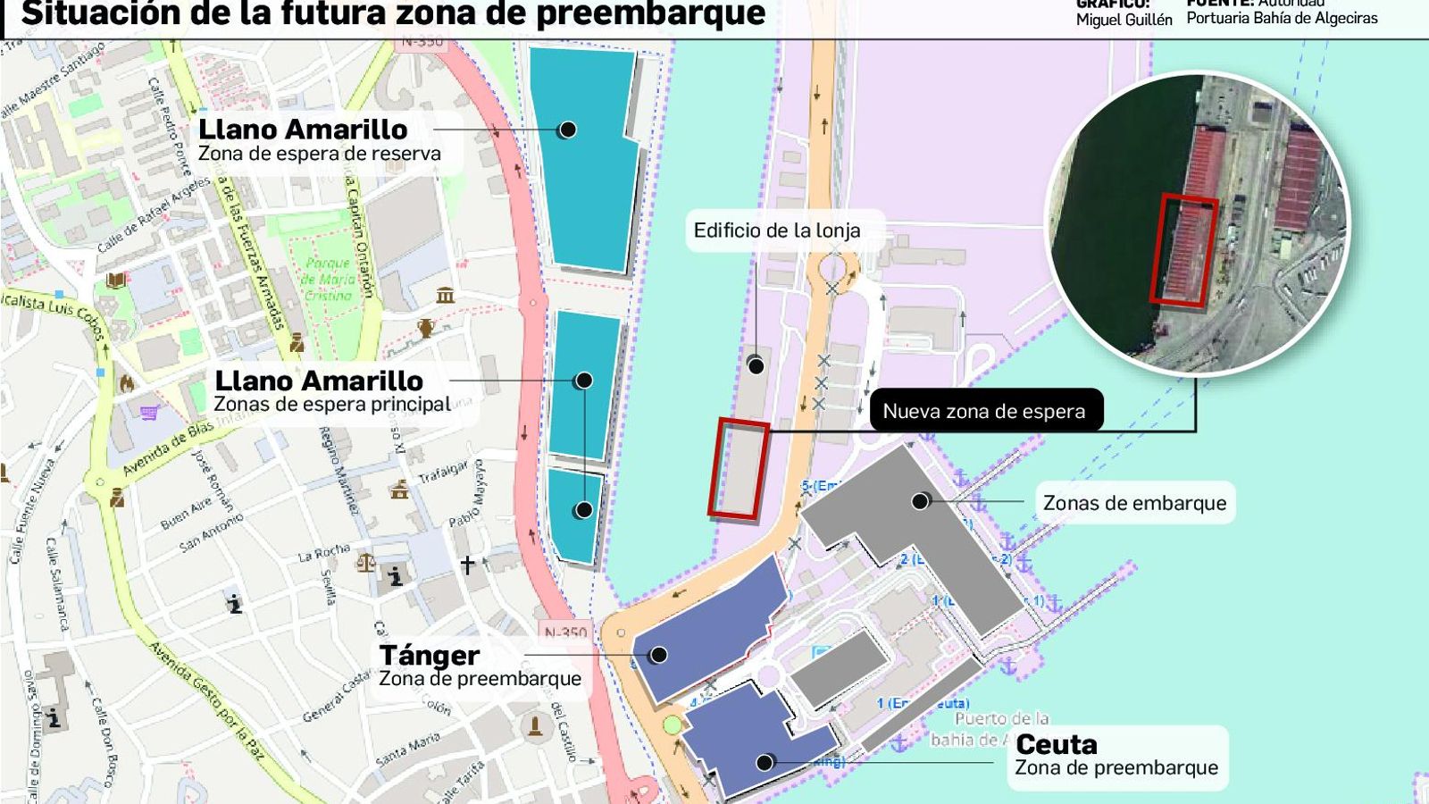 Derribo de la lonja pesquera de Algeciras.