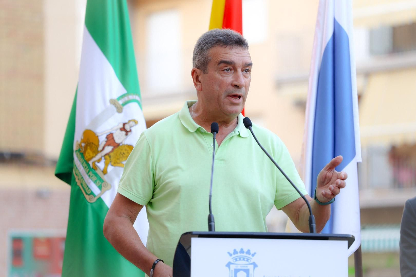 Imágenes de la inauguración de la remodelación de la zona de la antigua Fábrica de Harina en el Barrio de Las Colonias