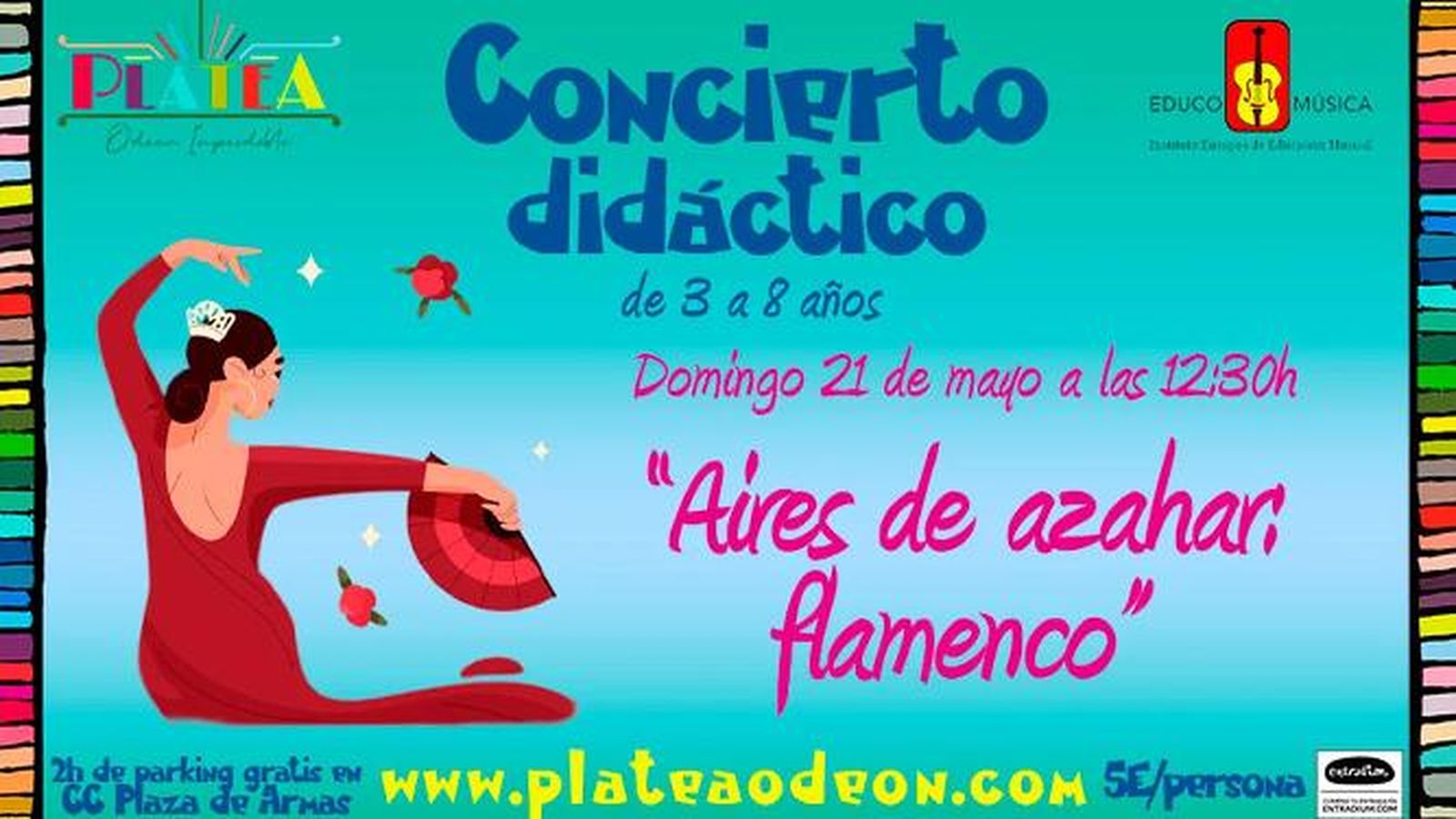 Imagen promocional del concierto didáctico 'Aires de azahar. Flamenco'.