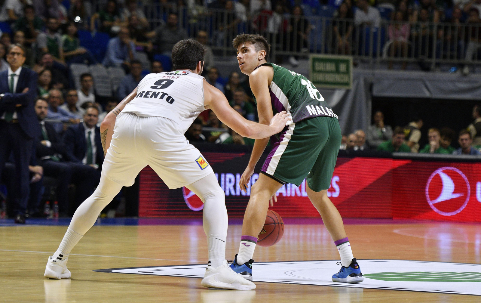 Pablo Sánchez, en un lance del duelo en el Carpena.