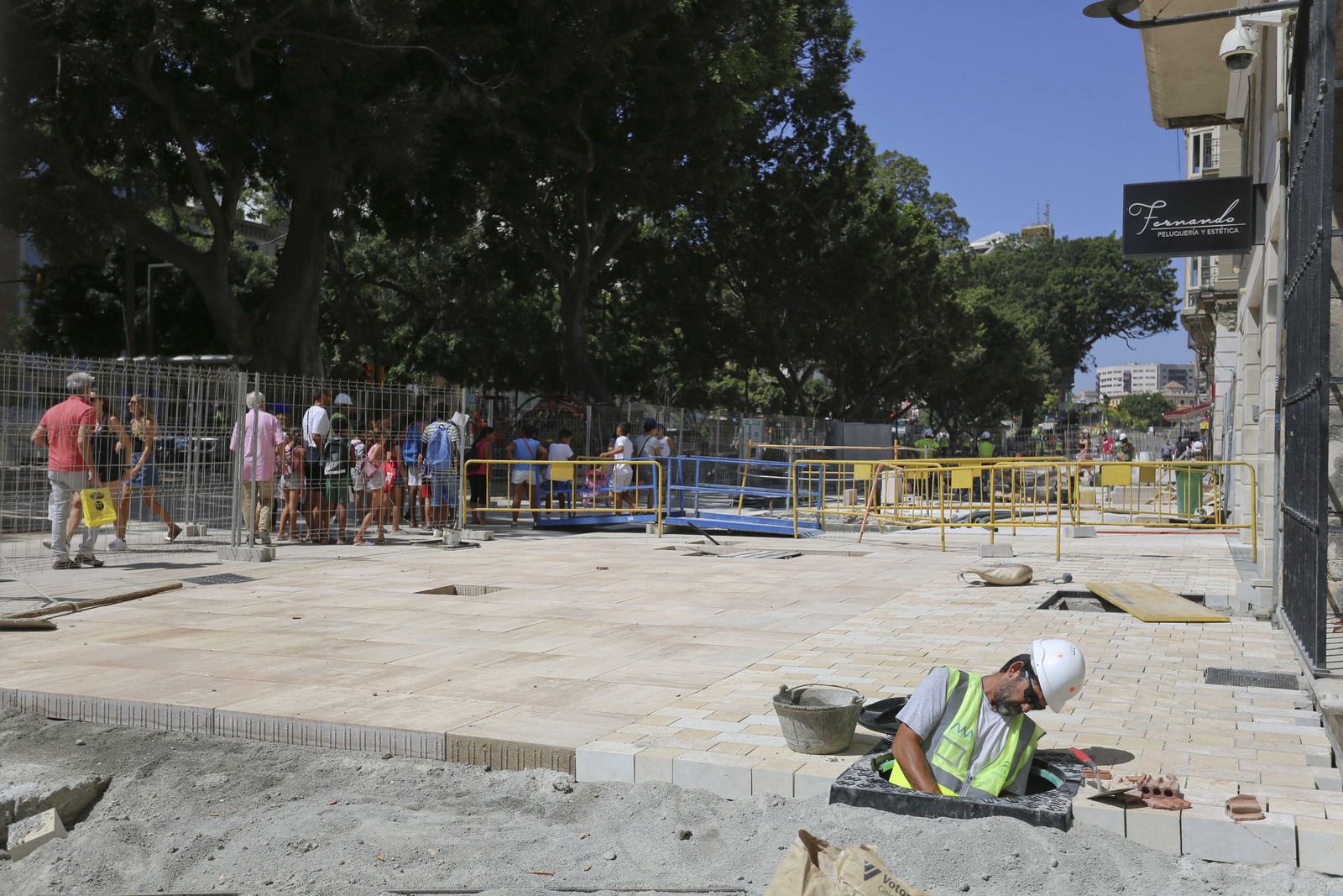 Las fotos de la peatonalización de la Alameda Principal de Málaga