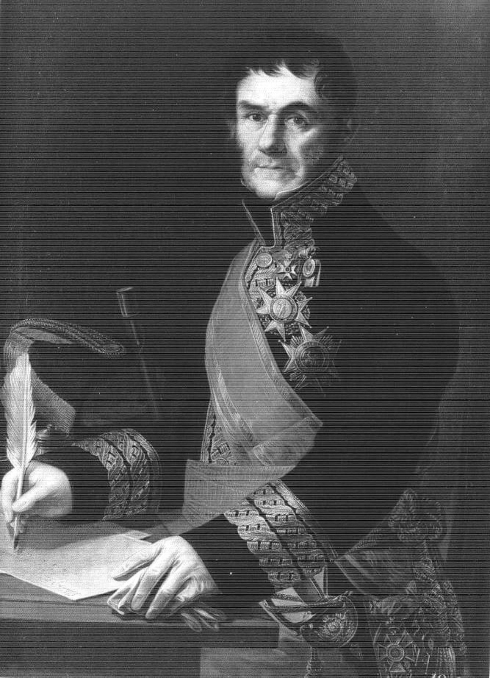El absolutista José O'Donnell, rival de los liberales.