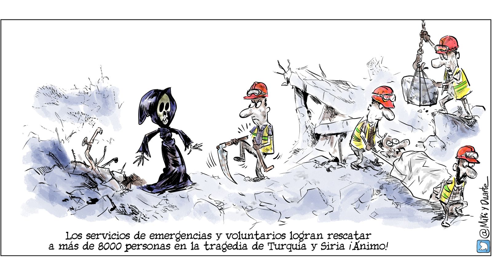 A los servicios de emergencias