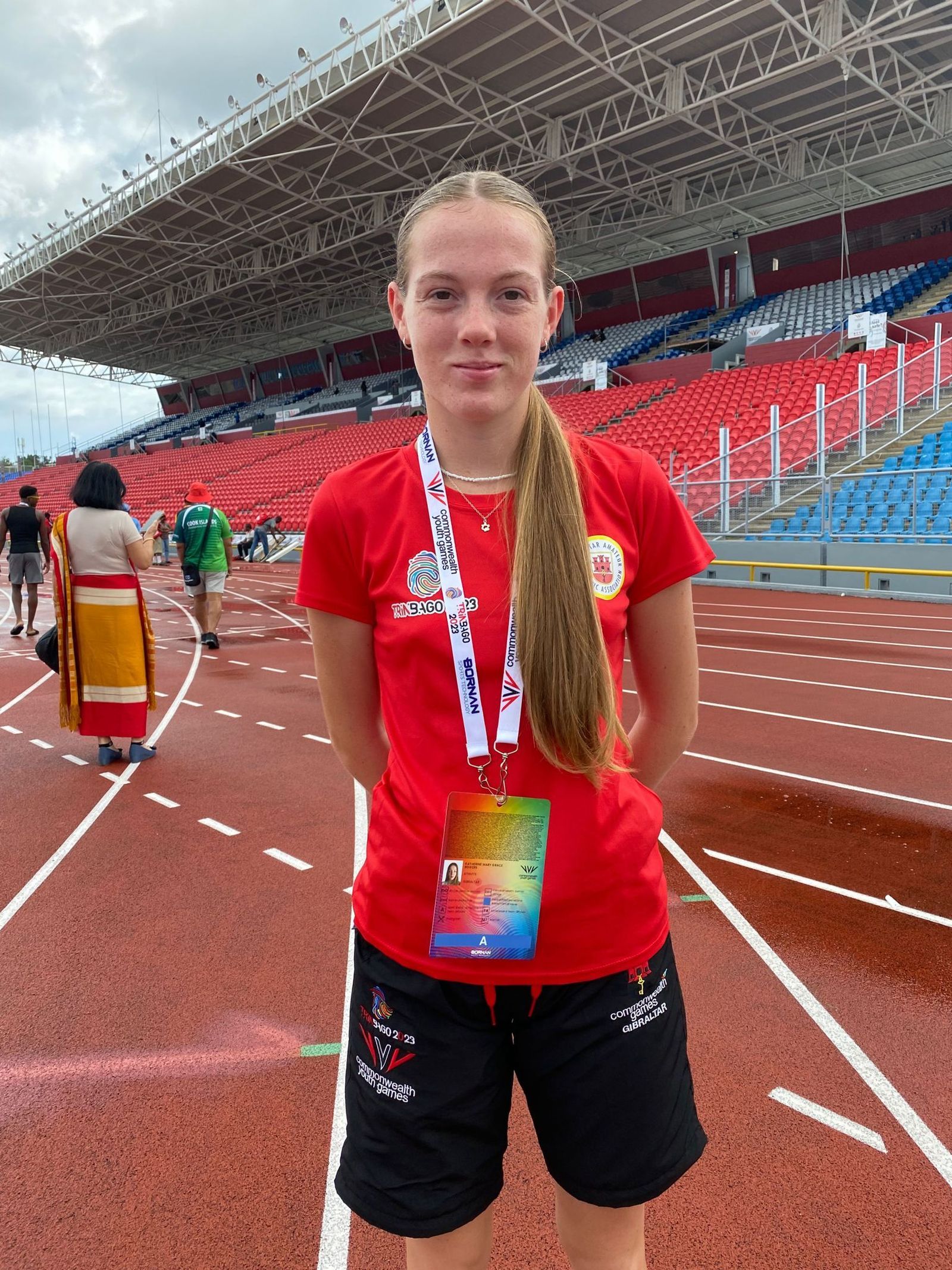 Katie Rogers, con la selección de Gibraltar
