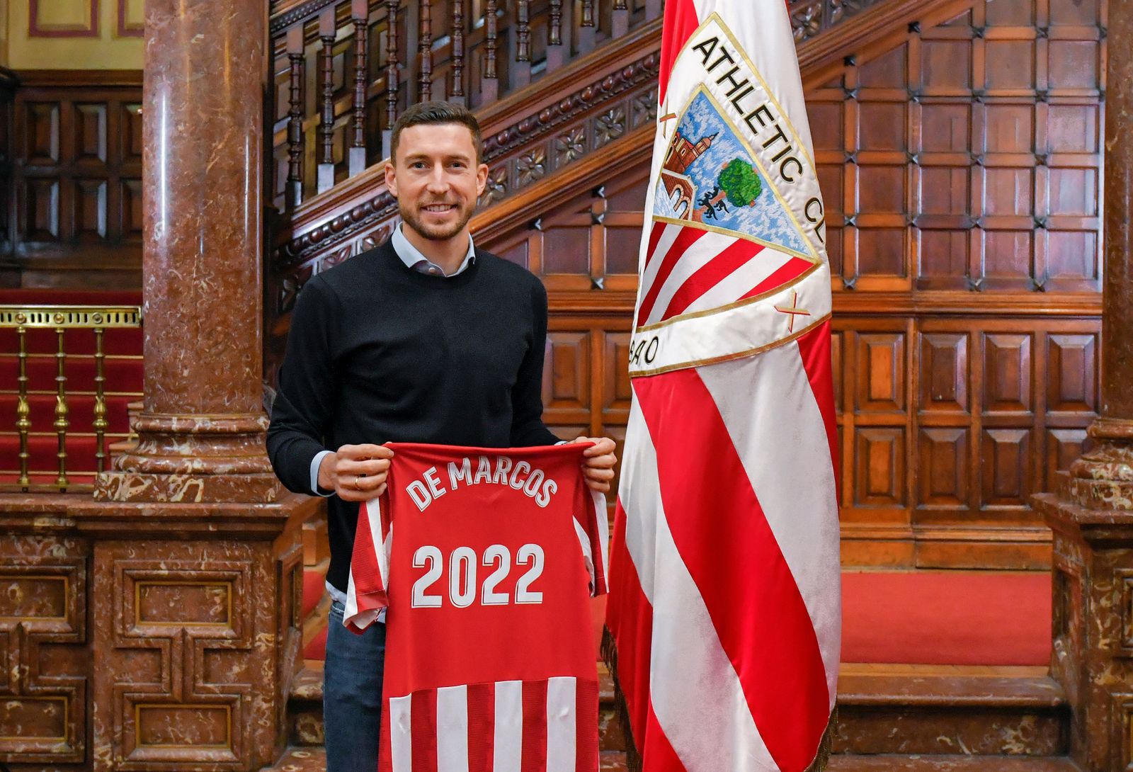 De Marcos posa en su renovación.