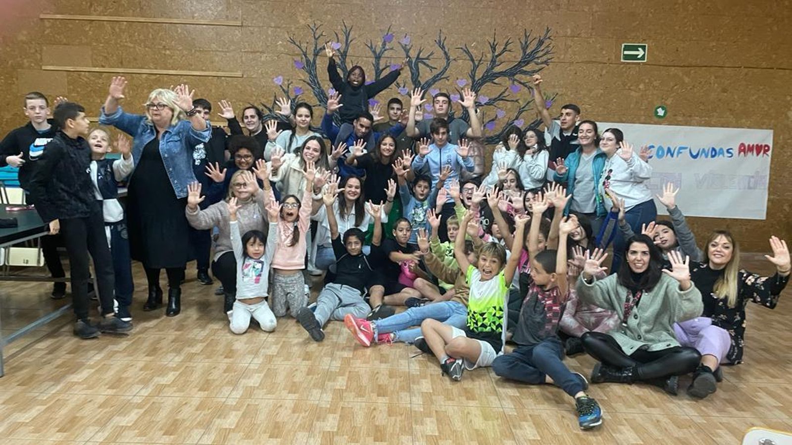 Acto en la Residencia Escolar San Ramón.