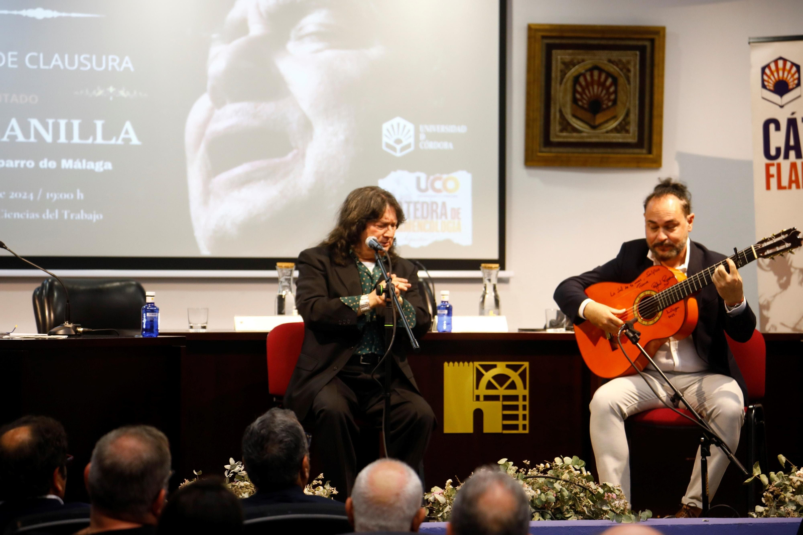 Cancanilla y Chaparro de Málaga protagonizan el acto de clausura de la Cátedra de Flamencología
