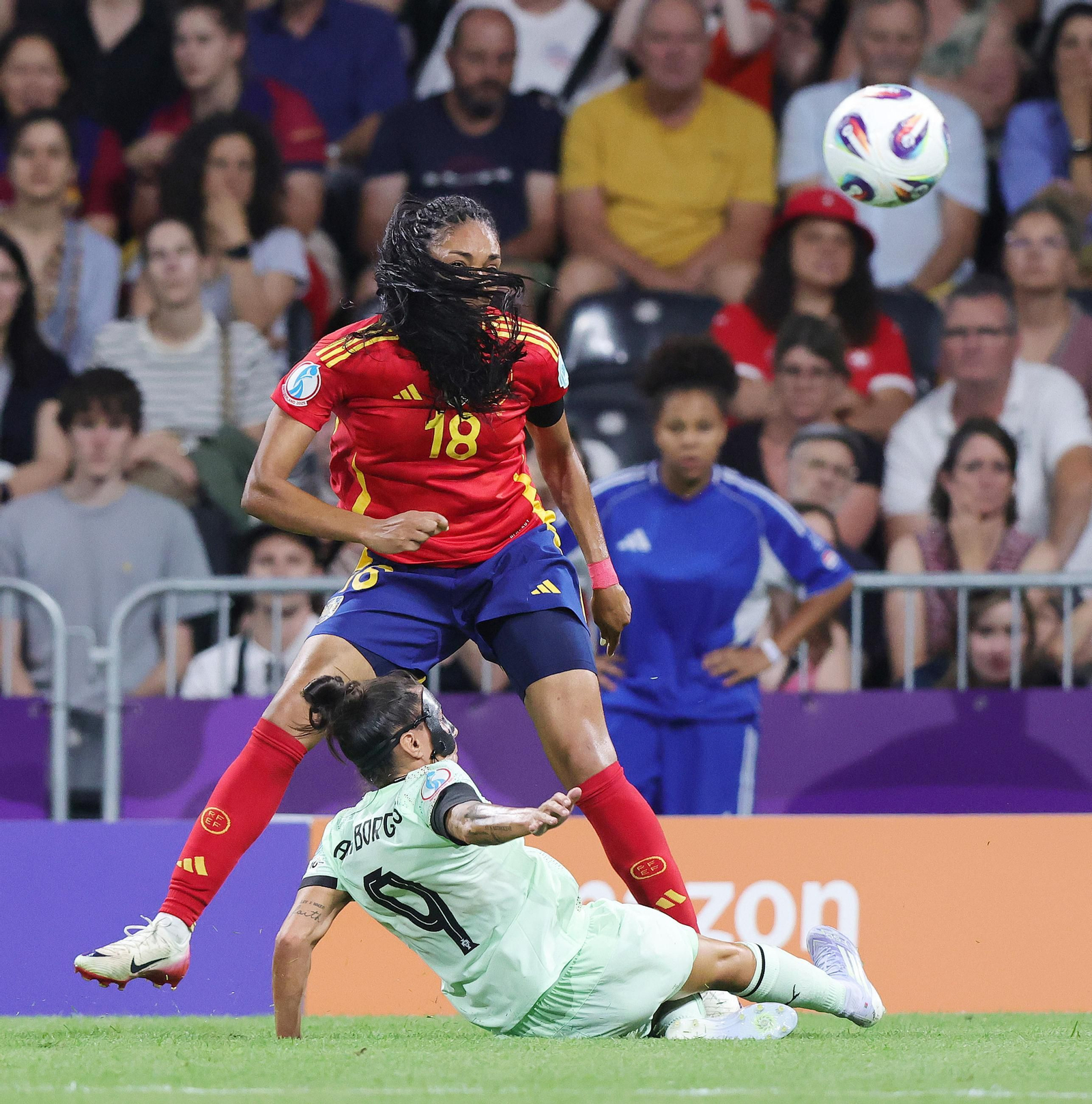 Las fotos del España-Portugal en la Eurocopa femenina