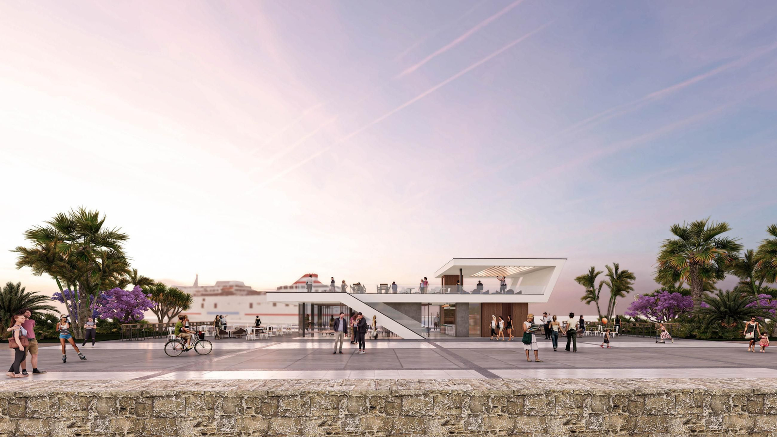 Así serán los quioscos del Puerto-Ciudad en el Muelle de Levante