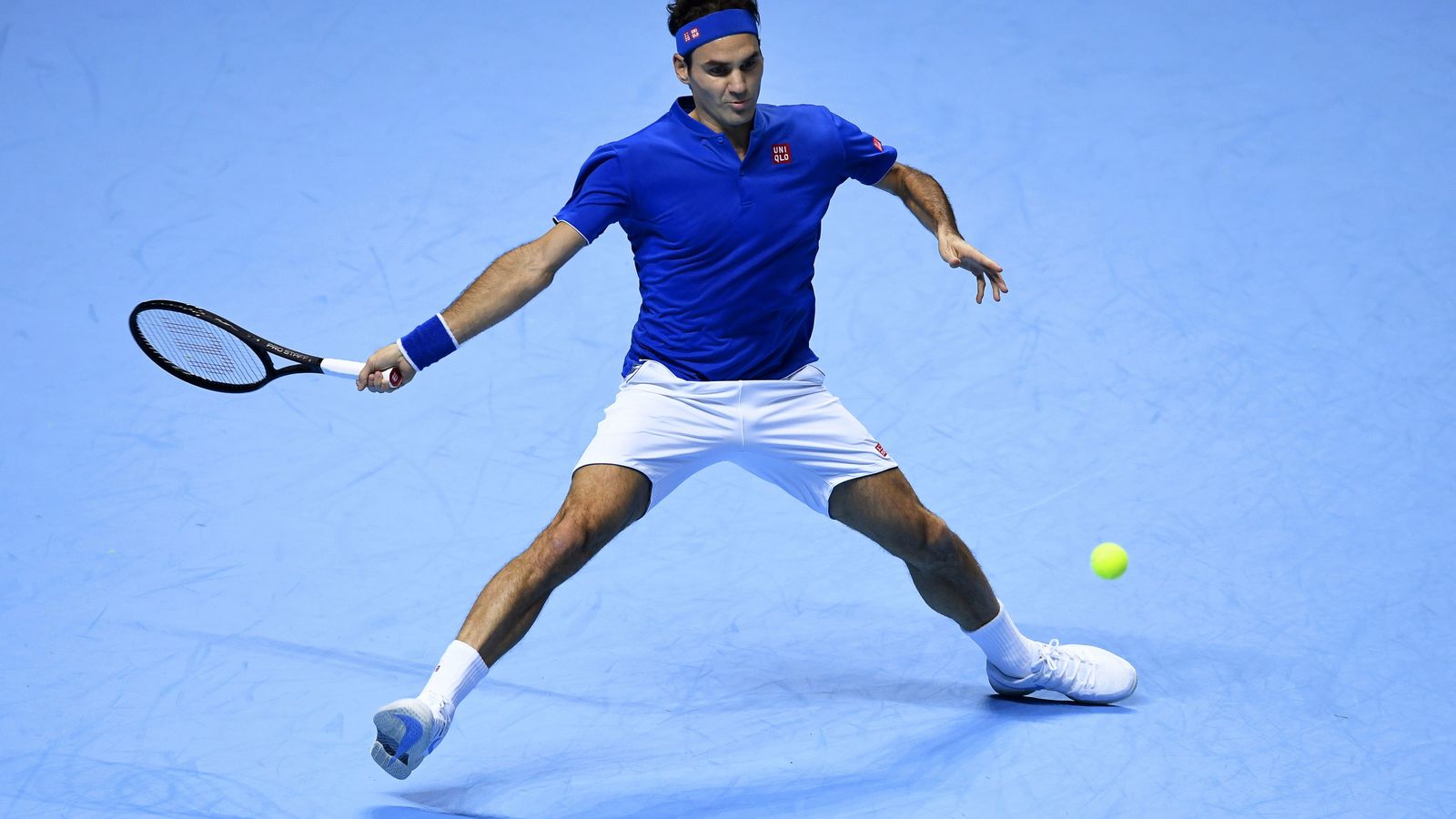 Roger Federer, durante el partido.