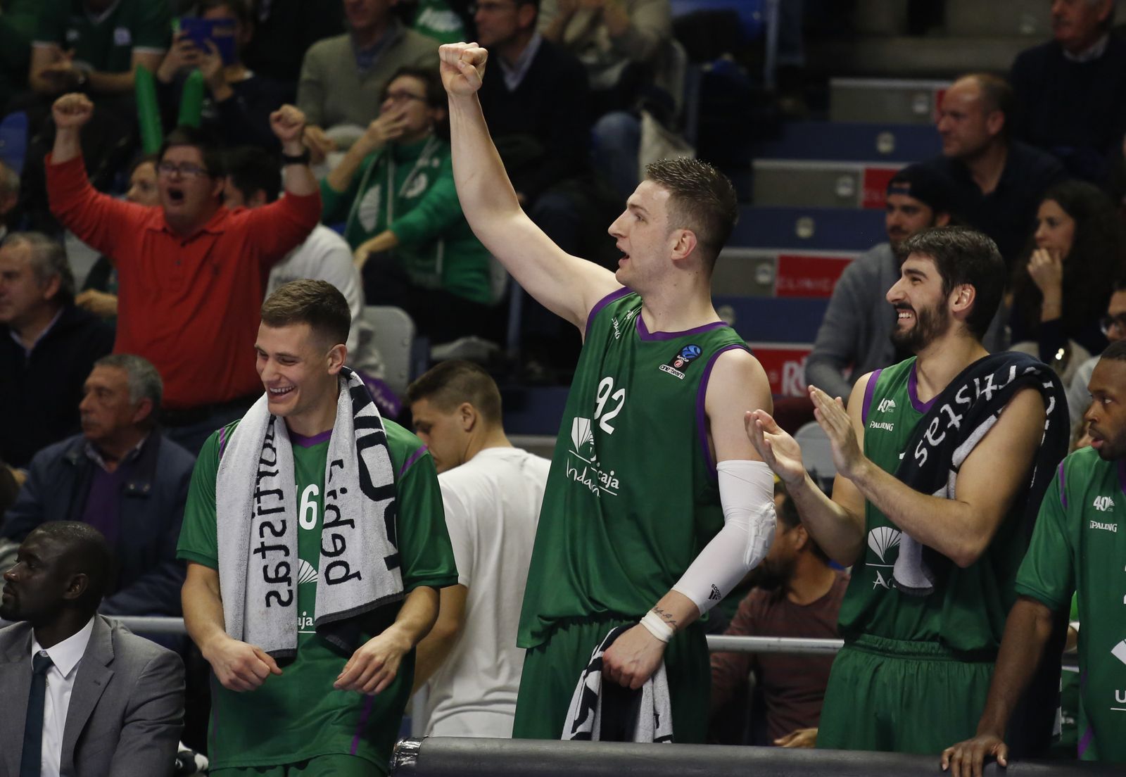 Imágenes del Unicaja-Bayern de Múnich