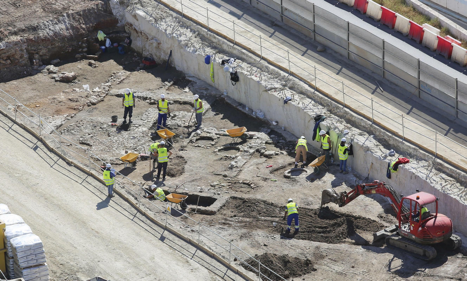 Fotos de las obras del Metro de Málaga
