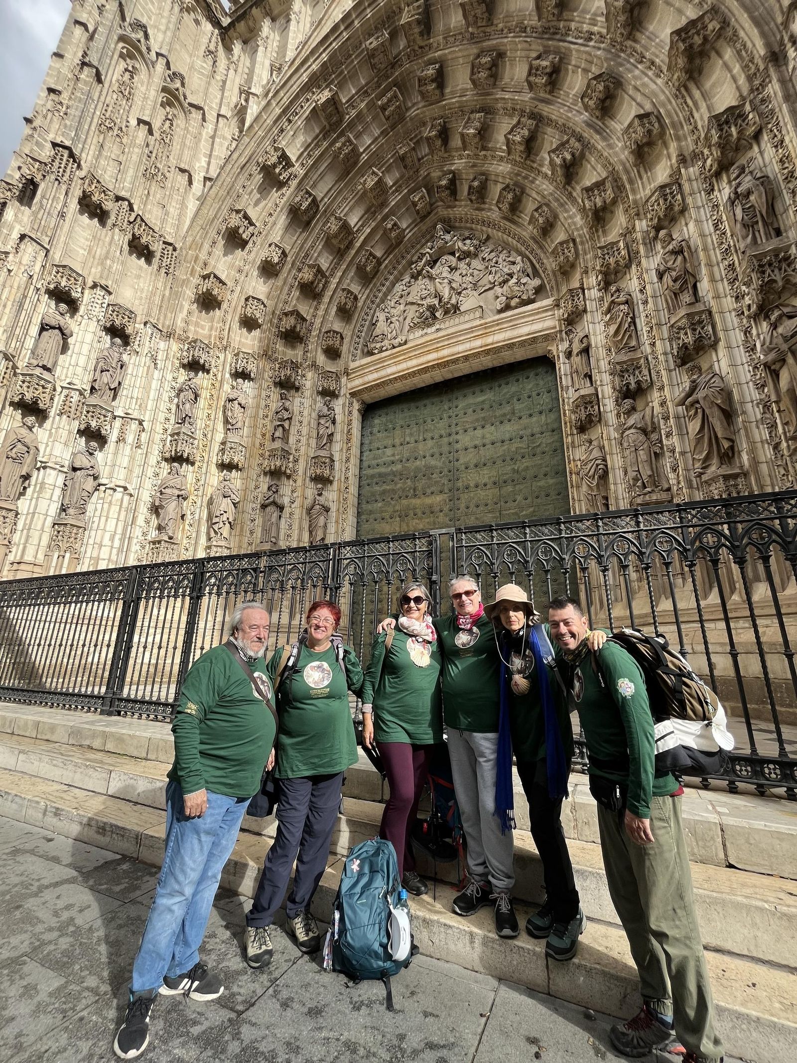 Imagen de participantes este año en el Camino.