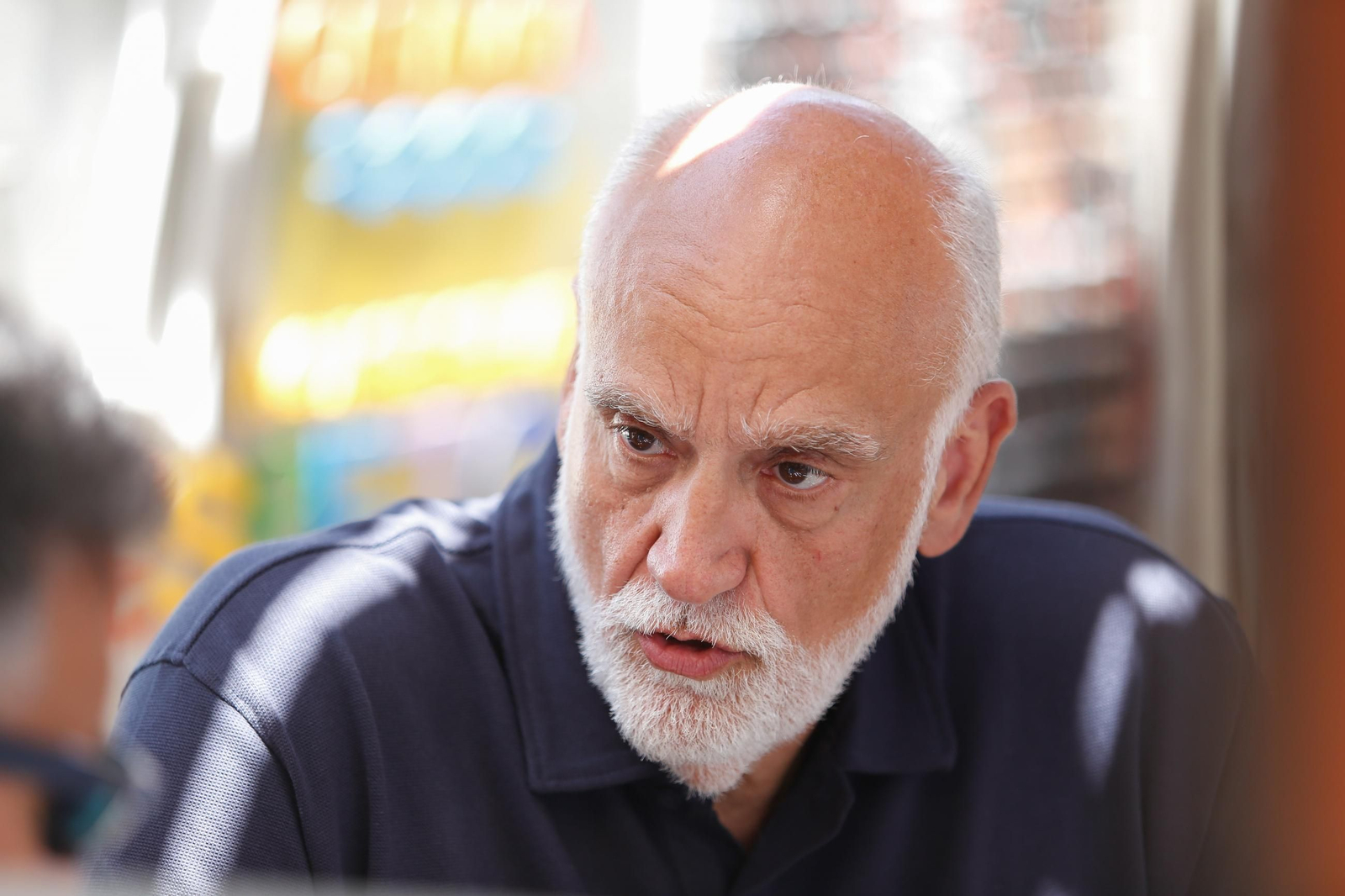 Javier Vidal, durante la entrevista.