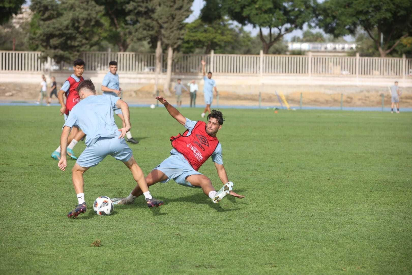 Primer entrenamiento de Francis al frente del Xerez DFC