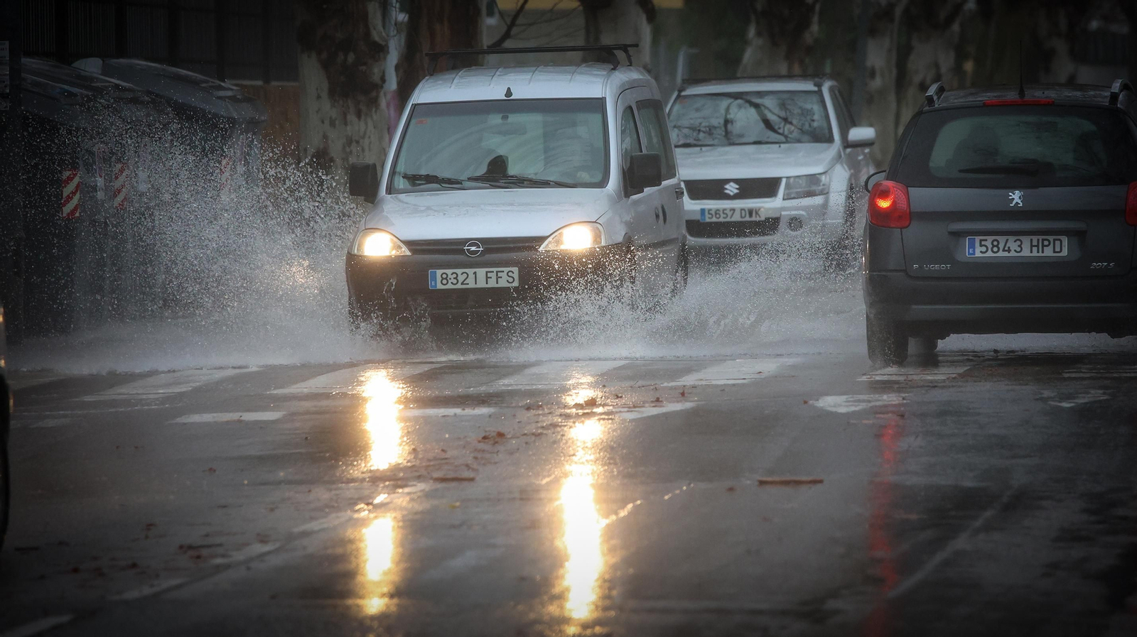 La borrasca Karlotta provoca inundaciones en algunas zonas de Jerez
