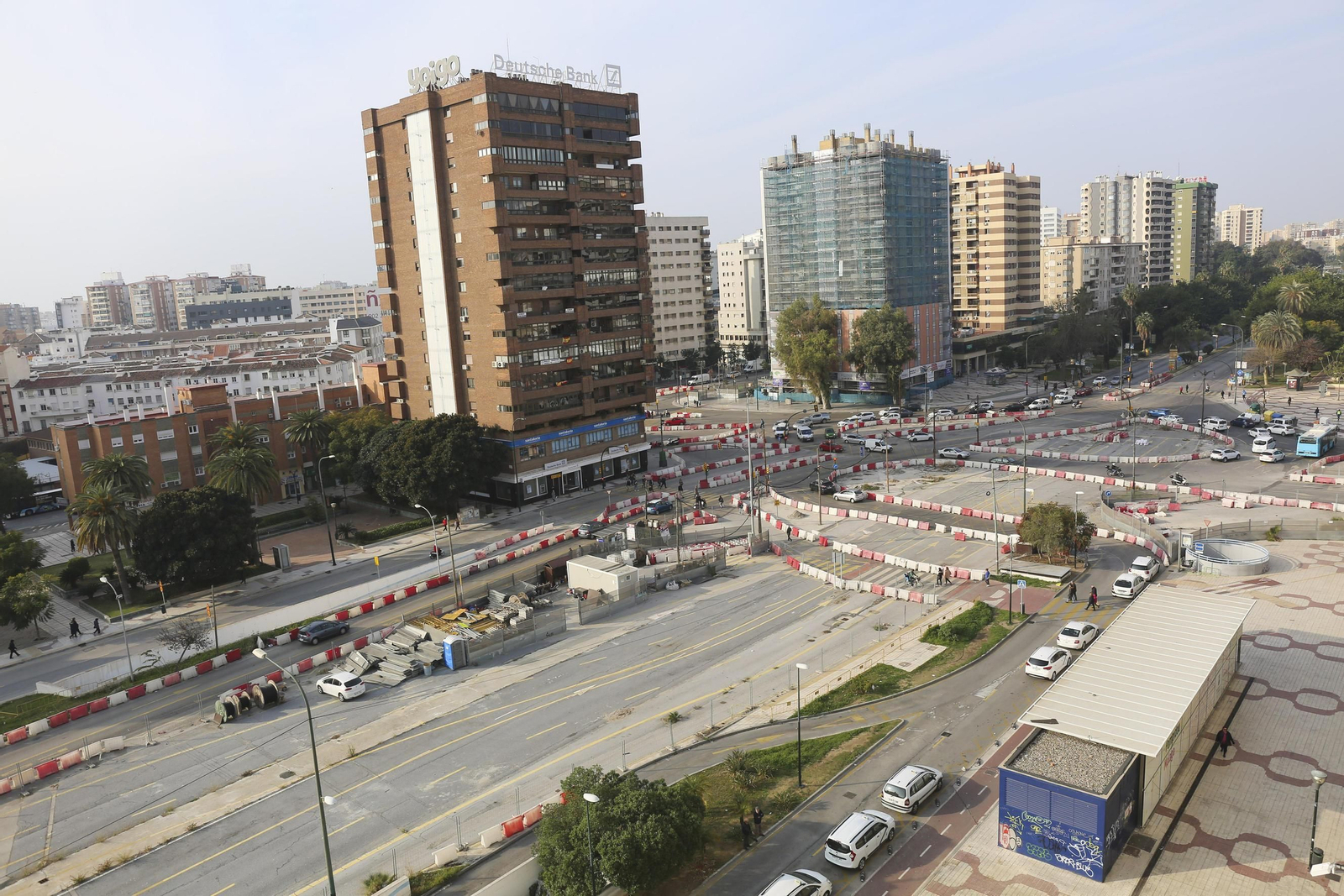 Estado del tramo del Metro Renfe-Guadalmedina.