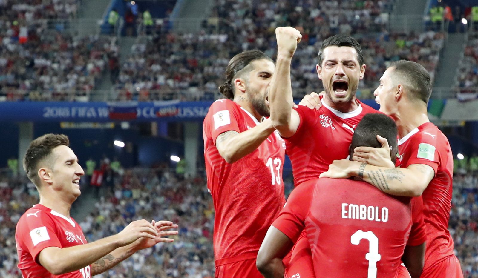 Las imágenes del Suiza-Costa Rica