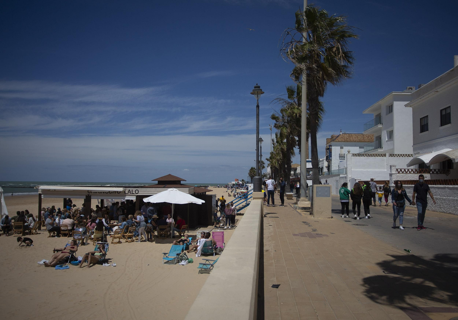 Las imágenes de la playa de Chipiona