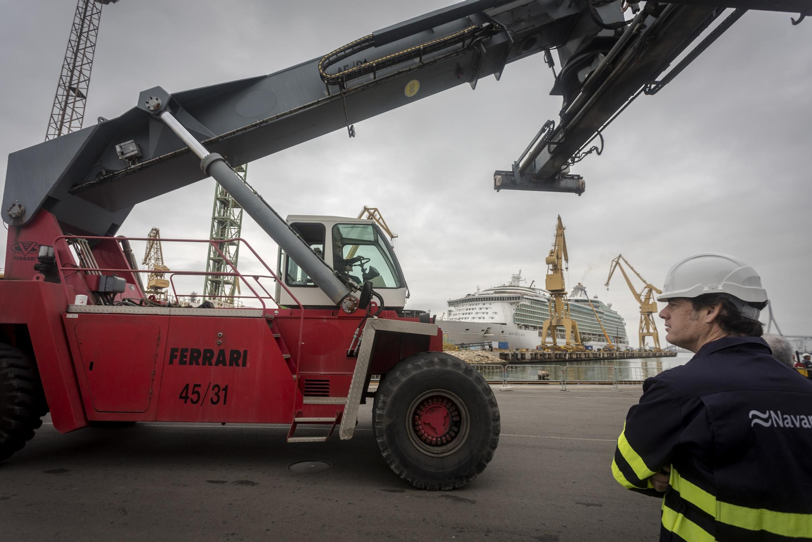 Alto nivel de ocupación en el astillero gaditano