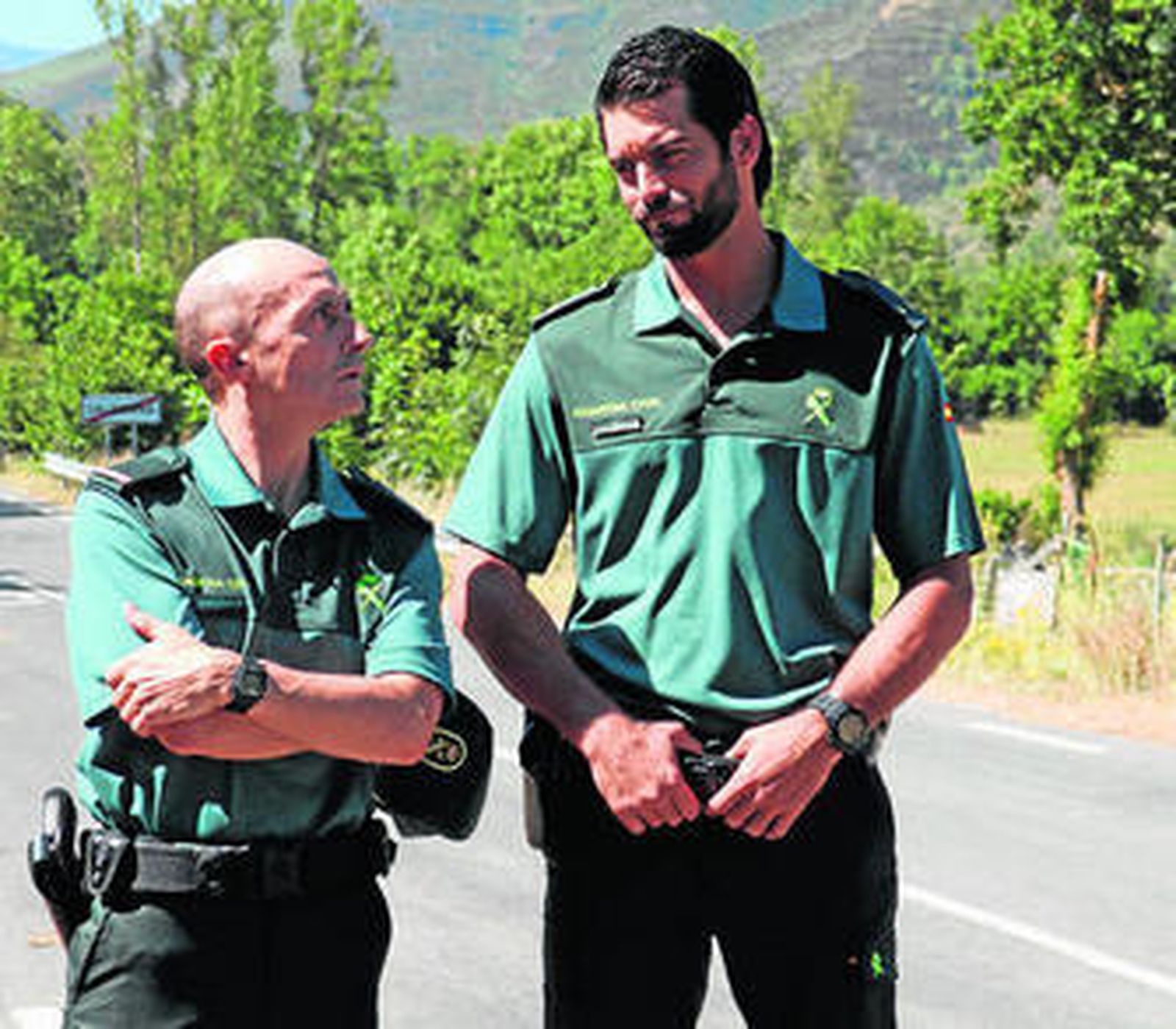 Pepe Viyuela y Rubén Cortada, en el rodaje de la comedia.