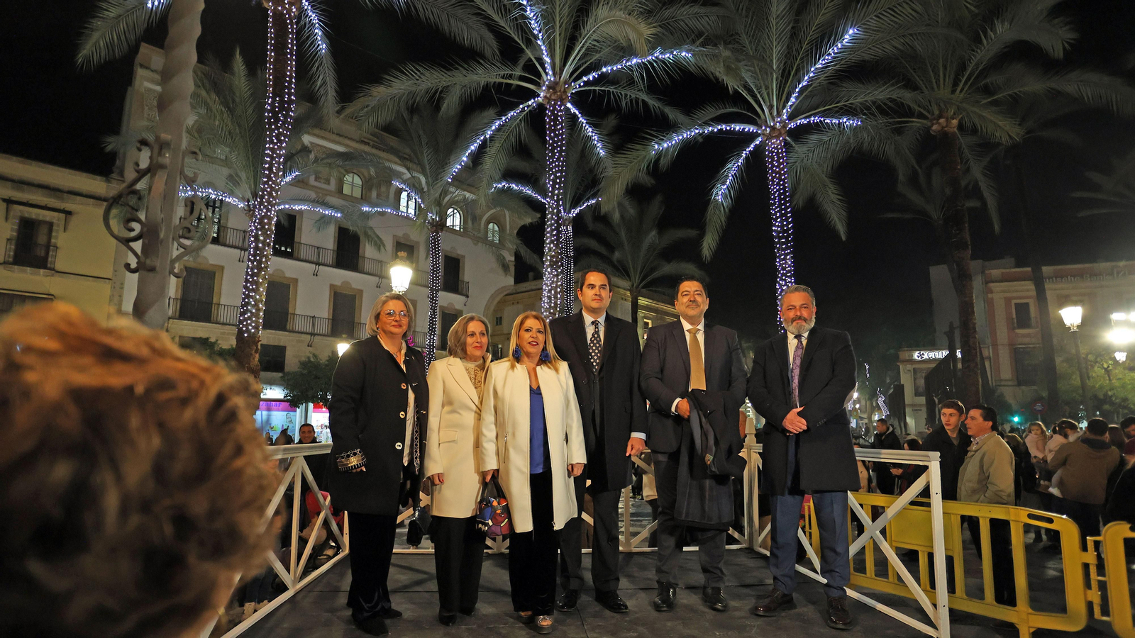Inauguración del alumbrado de Navidad en Jerez