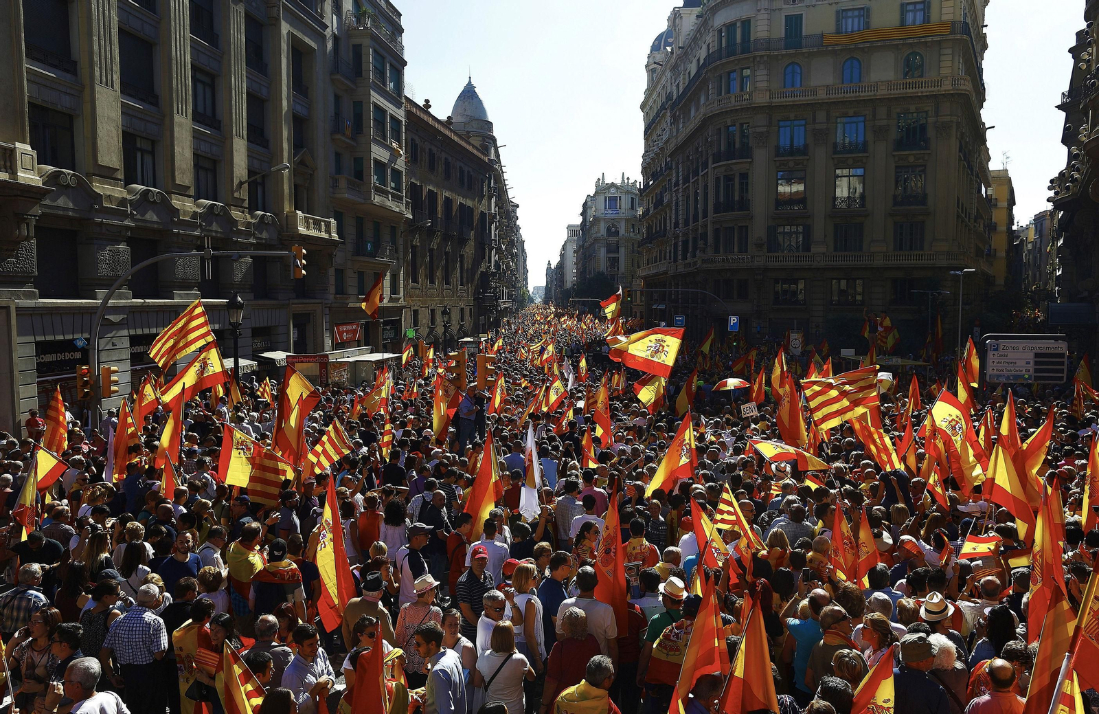 Manifestación por la unidad de España en Barcelona