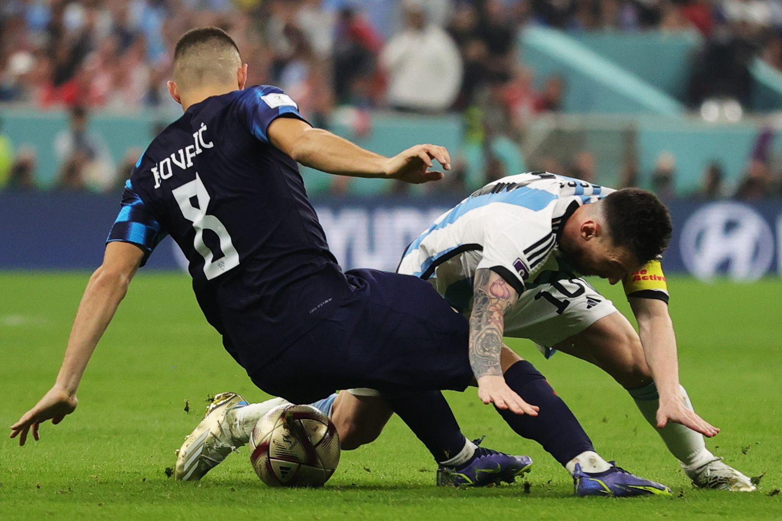 Las fotos de Messi contra Croacia