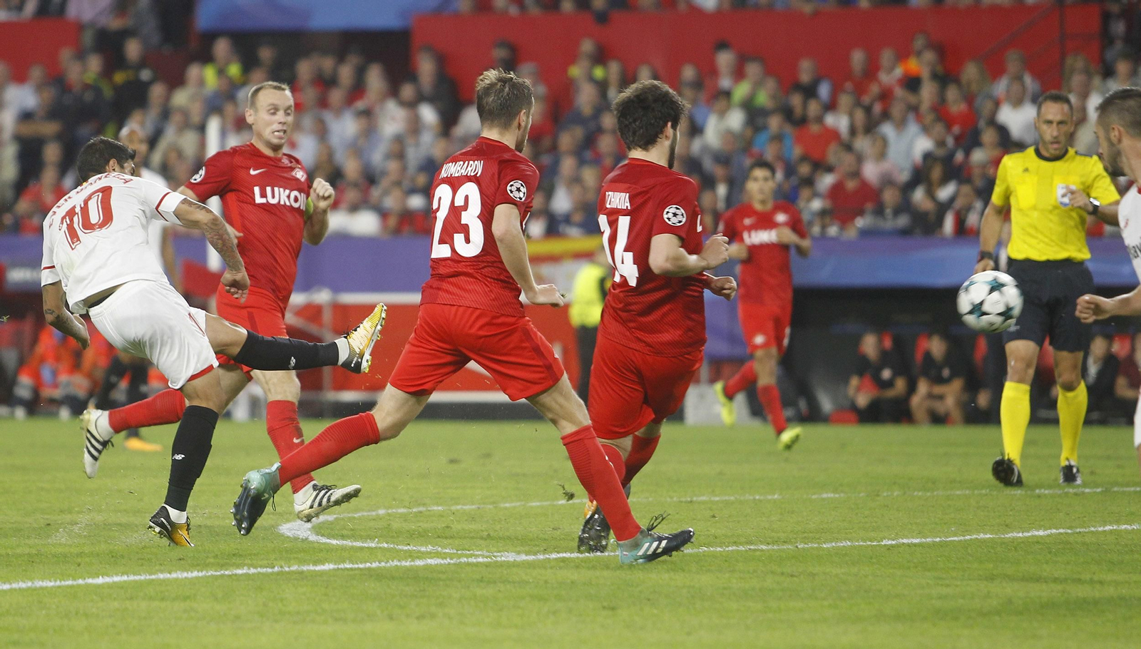 Las imágenes del Sevilla-Spartak