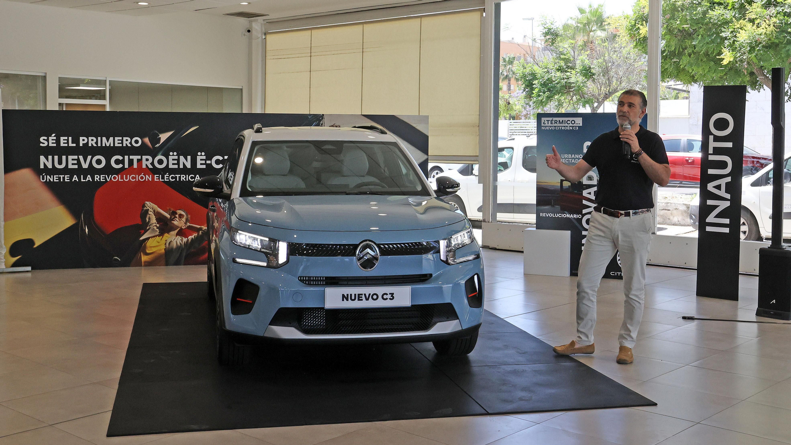Presentación del nuevo Citroën ë-C3 en el concesionario Inauto Jerez