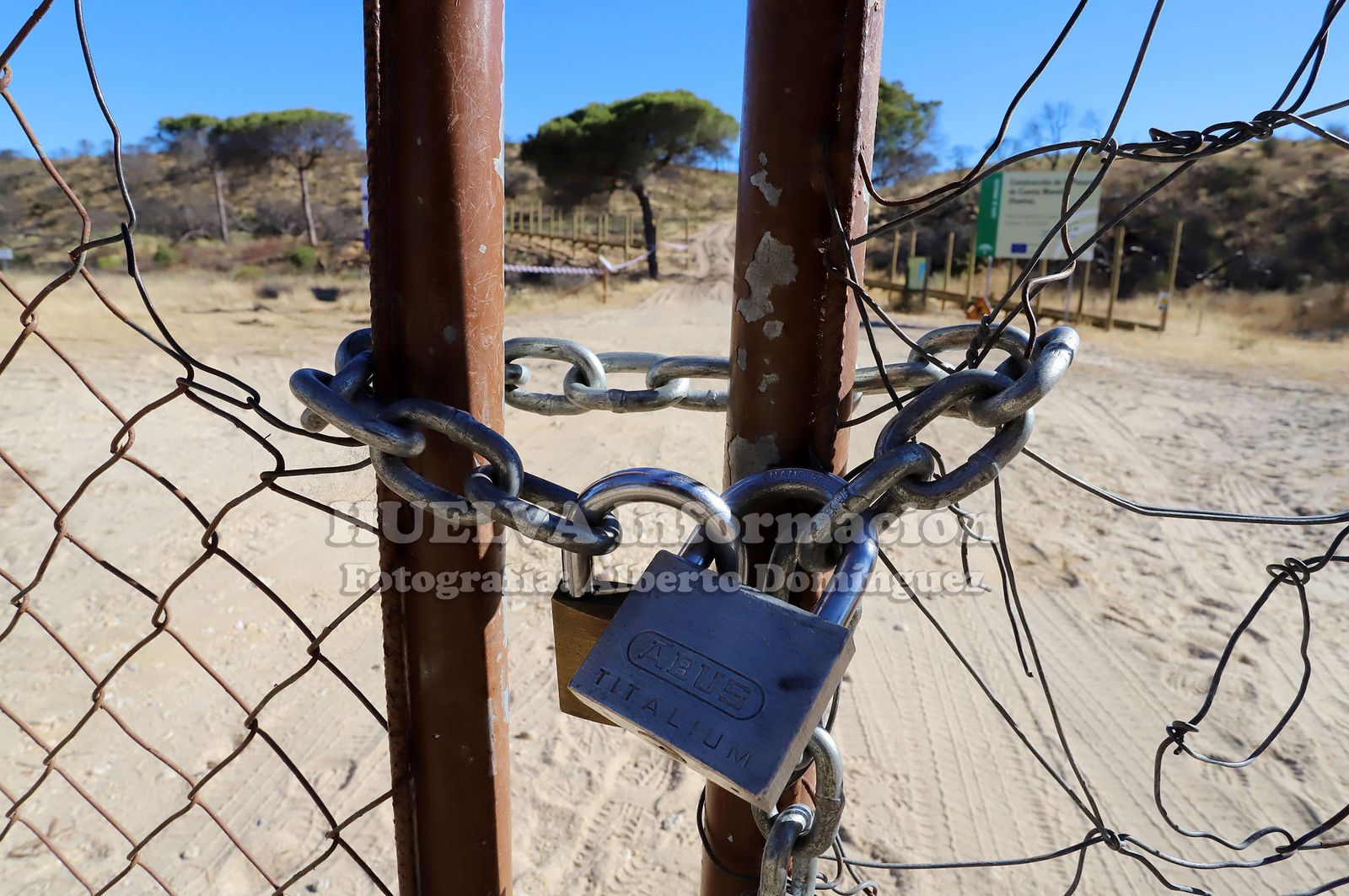Imágenes de la nueva pasarela de Cuesta Maneli que está en construcción