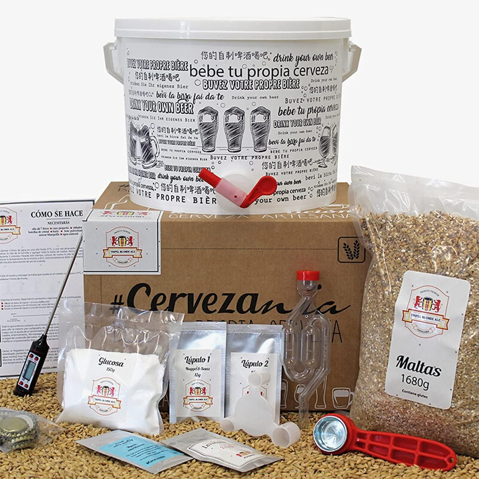 Kit de elaboración de cerveza artesana