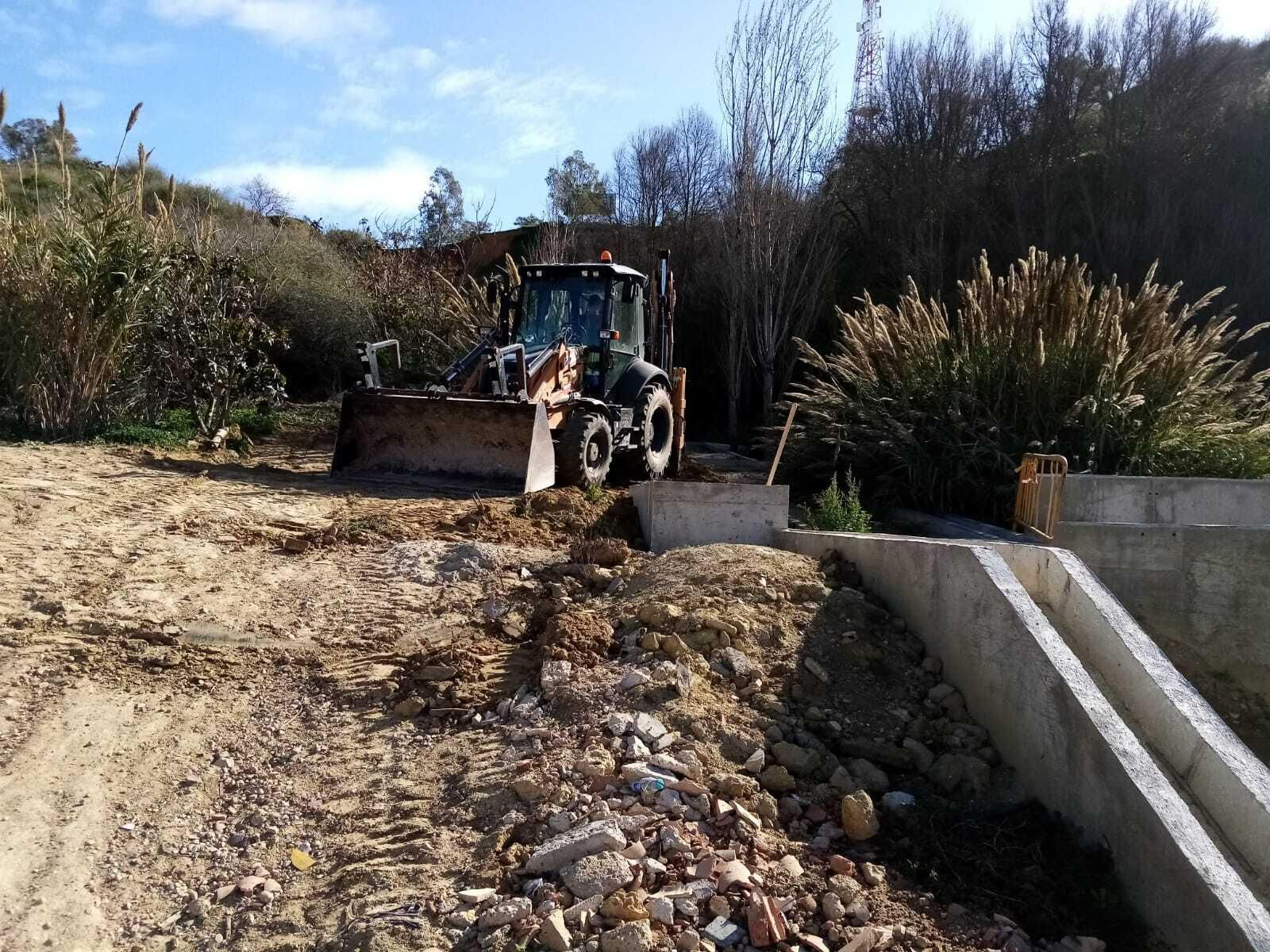 Trabajos en la Fuente Vieja.
