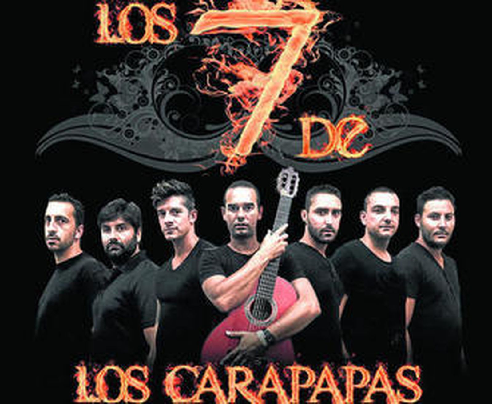 Portada del disco editado por 'Los 7 de los Carapapas'.