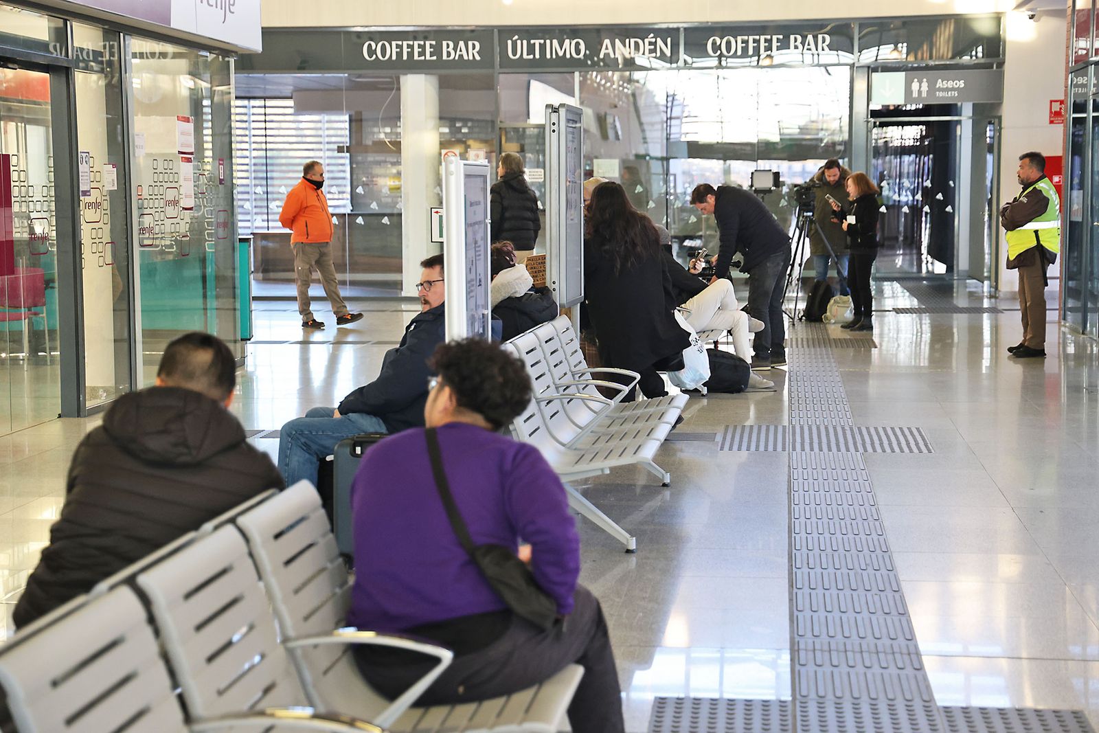 La estación de Huelva la mañana siguiente del trágico accidente