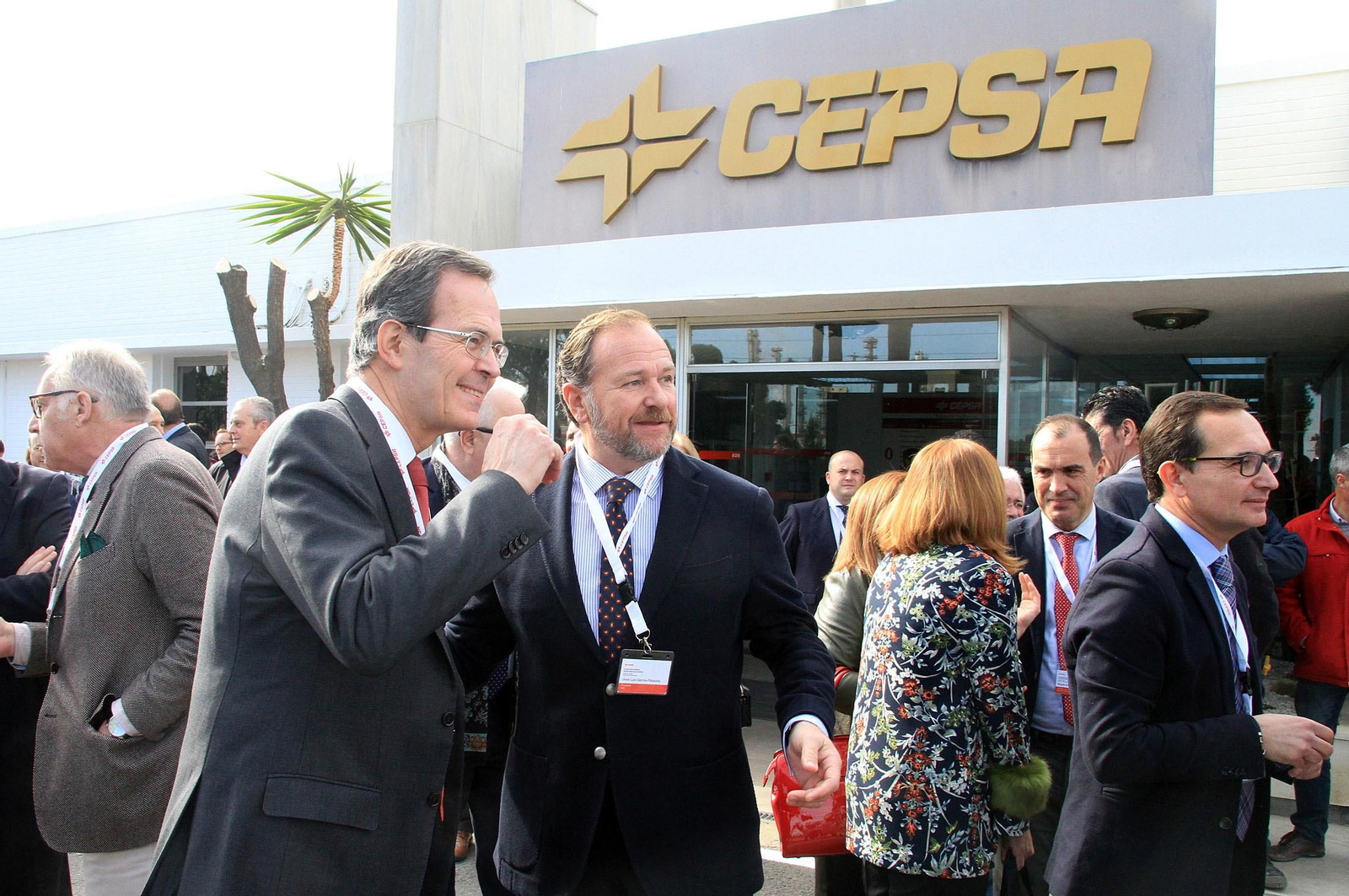 La presidenta de la Junta de Andalucía, Susana Díaz, y el consejero delegado de Cepsa, Pedro Miró, inauguran el proyecto 'Optimización de Aromáticos' de Cepsa, en imágenes