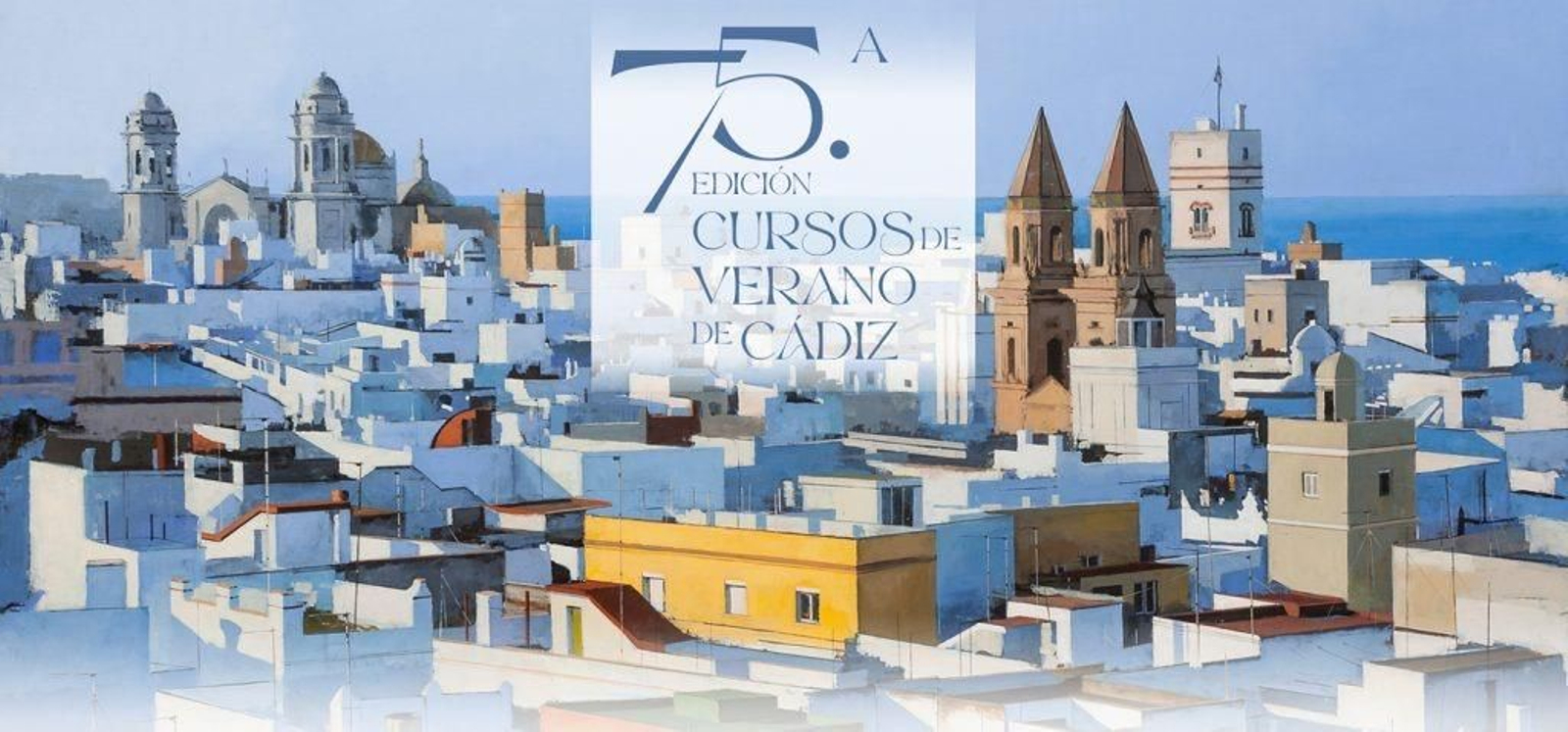 Cartel de los cursos de verano de la UCA de este año, realizado por Cecilio Chaves.