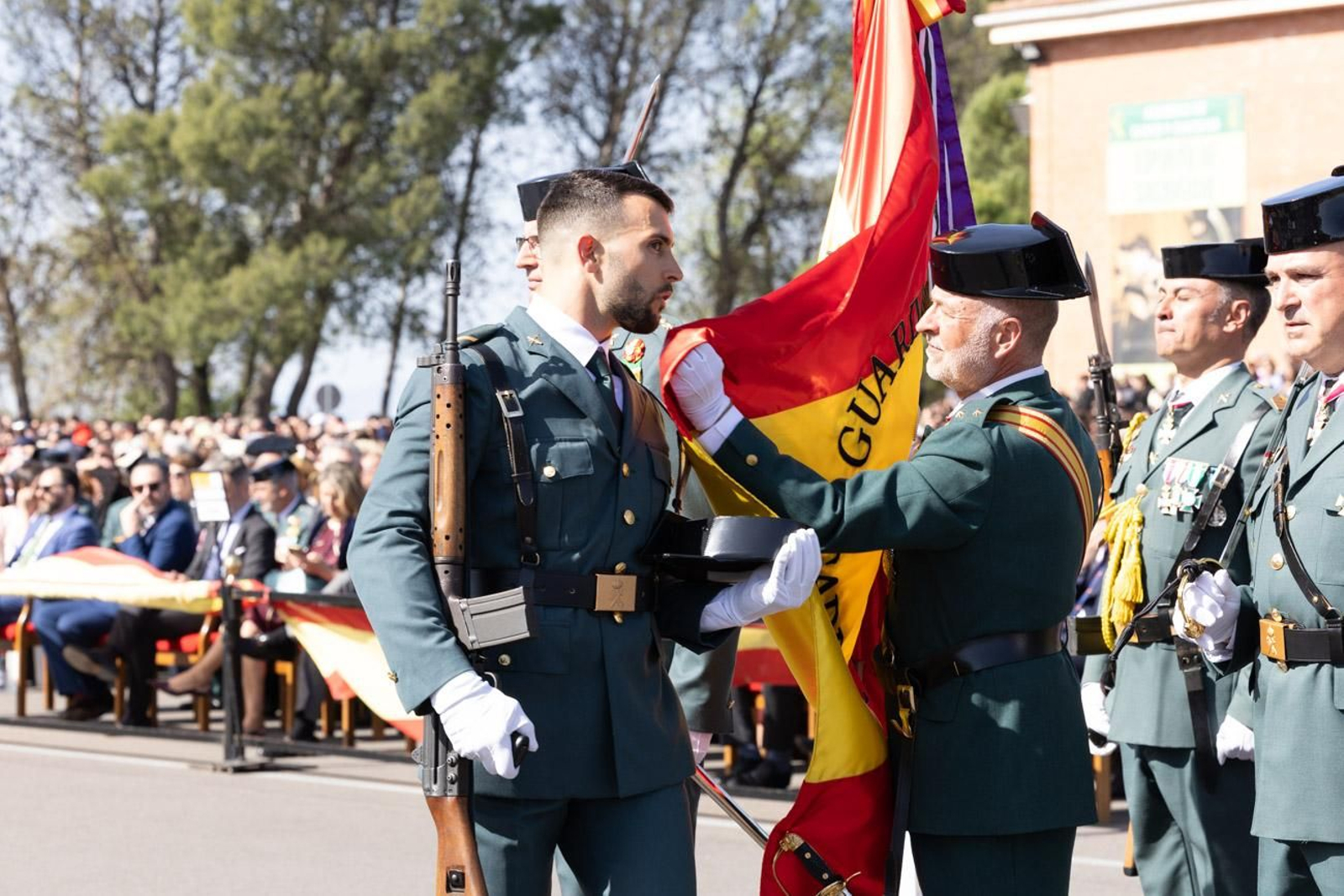 Acto de jura de bandera de la 130ª promoción de guardias civiles de la Academia de Baeza