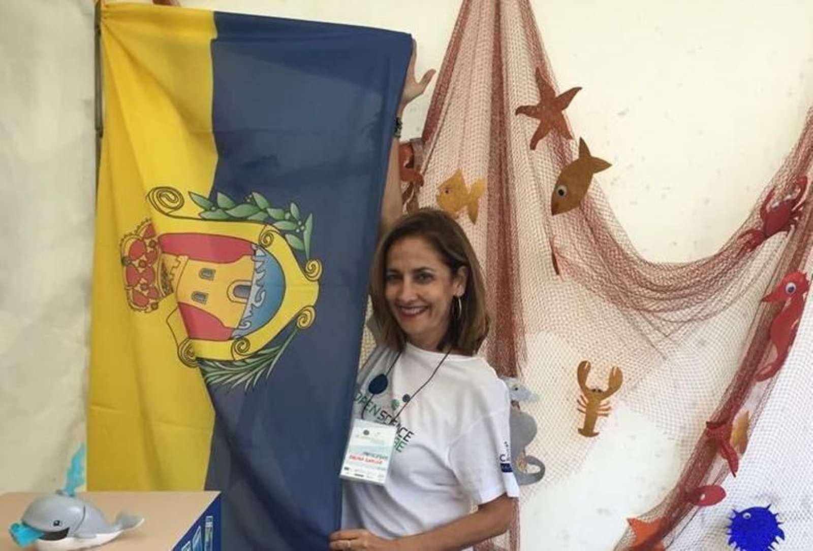 Palma García, el pasado septiembre en la feria Open Science de Cambre (La Coruña). Palma García, el pasado septiembre en la feria Open Science de Cambre (La Coruña).