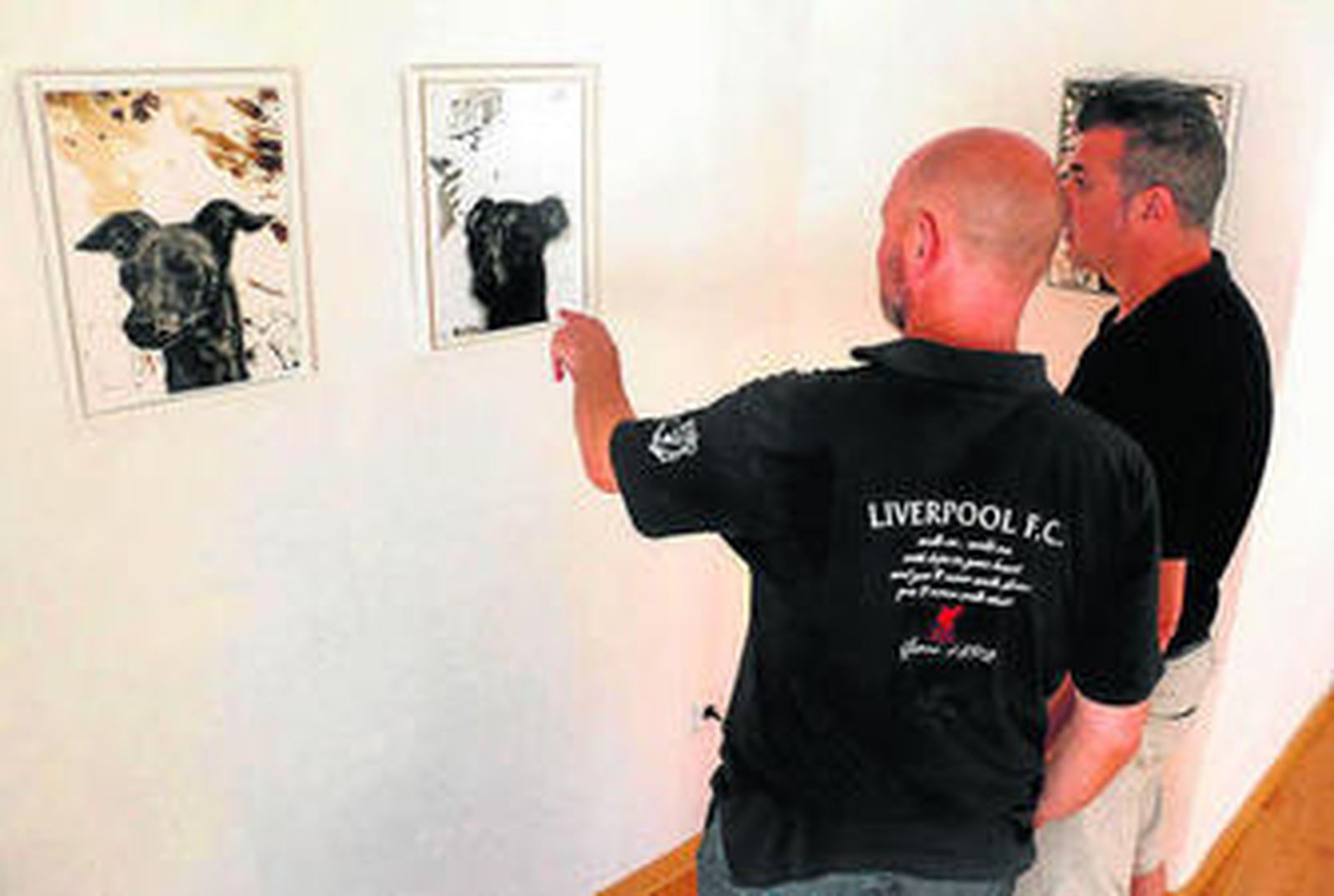 Dos de las obras expuestas.