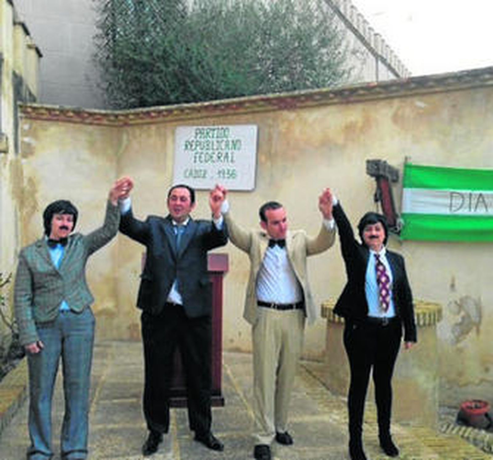 Un momento de la animación cultural protagonizada por los chicos del taller.