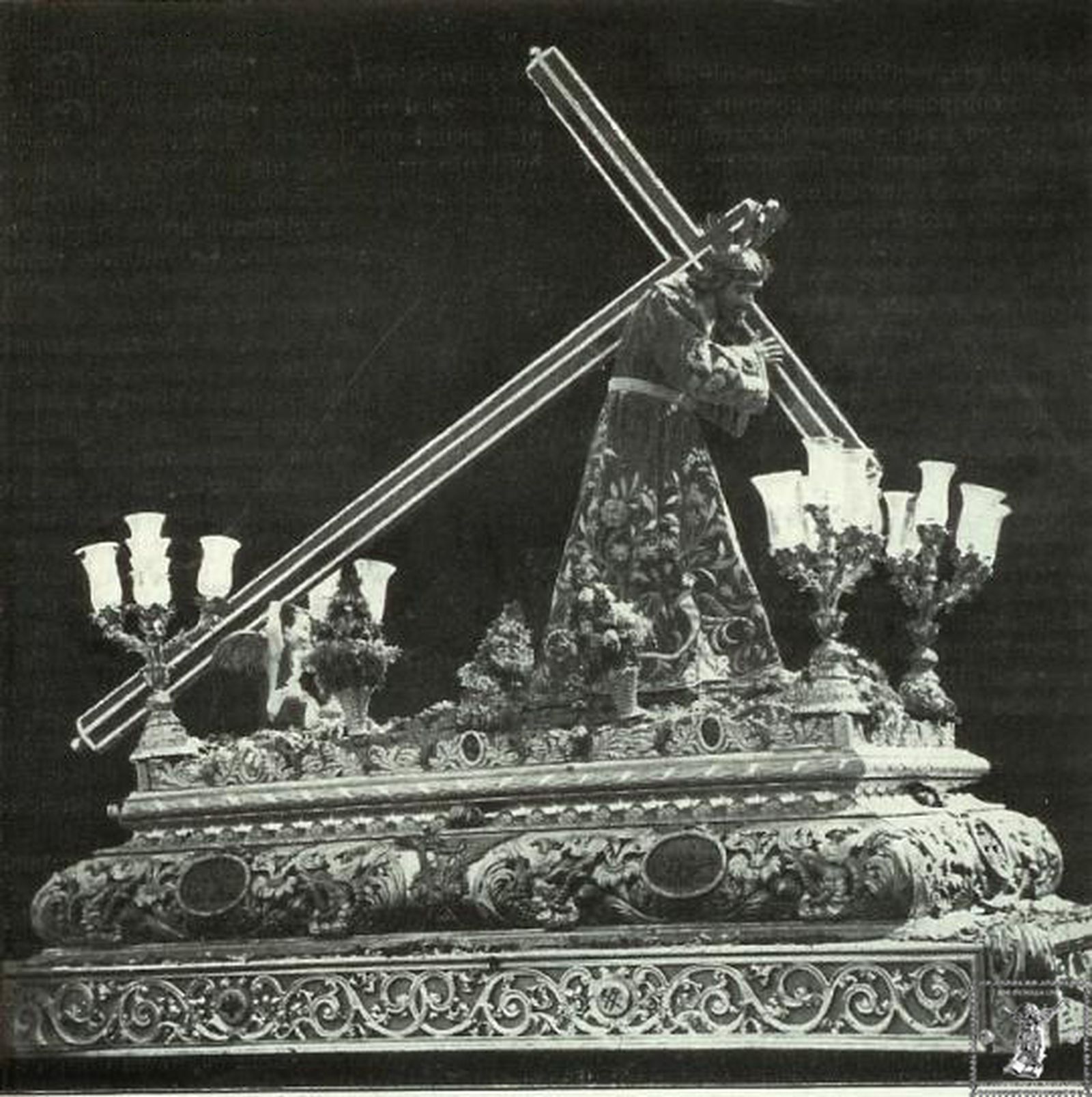 El Nazareno de la O participó en el Santo Entierro Grande de 1890