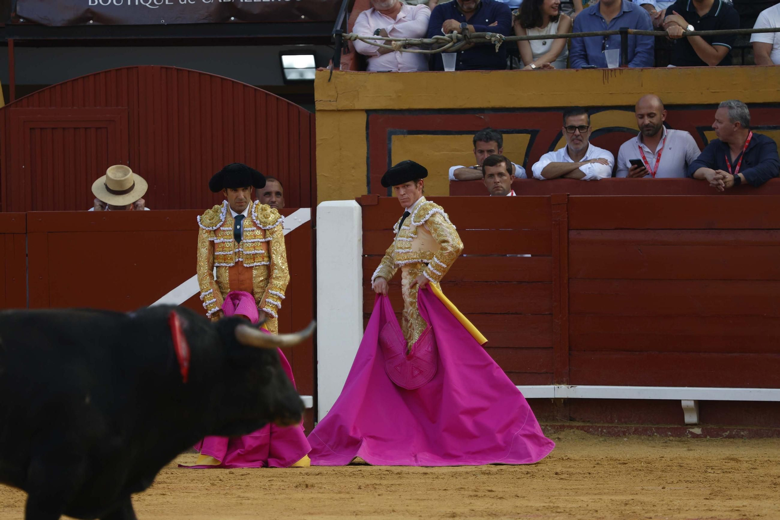 Fotos de la brava corridade La Palmosilla con Emilio de Justo, Borja Jiménez y David de Miranda