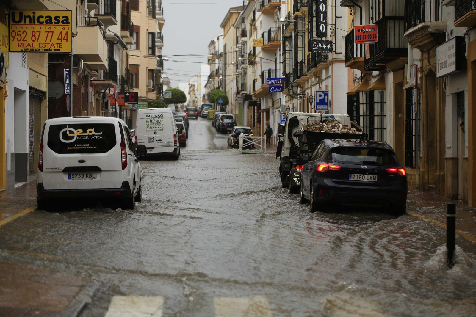 Las fotos de las inundaciones en Ronda