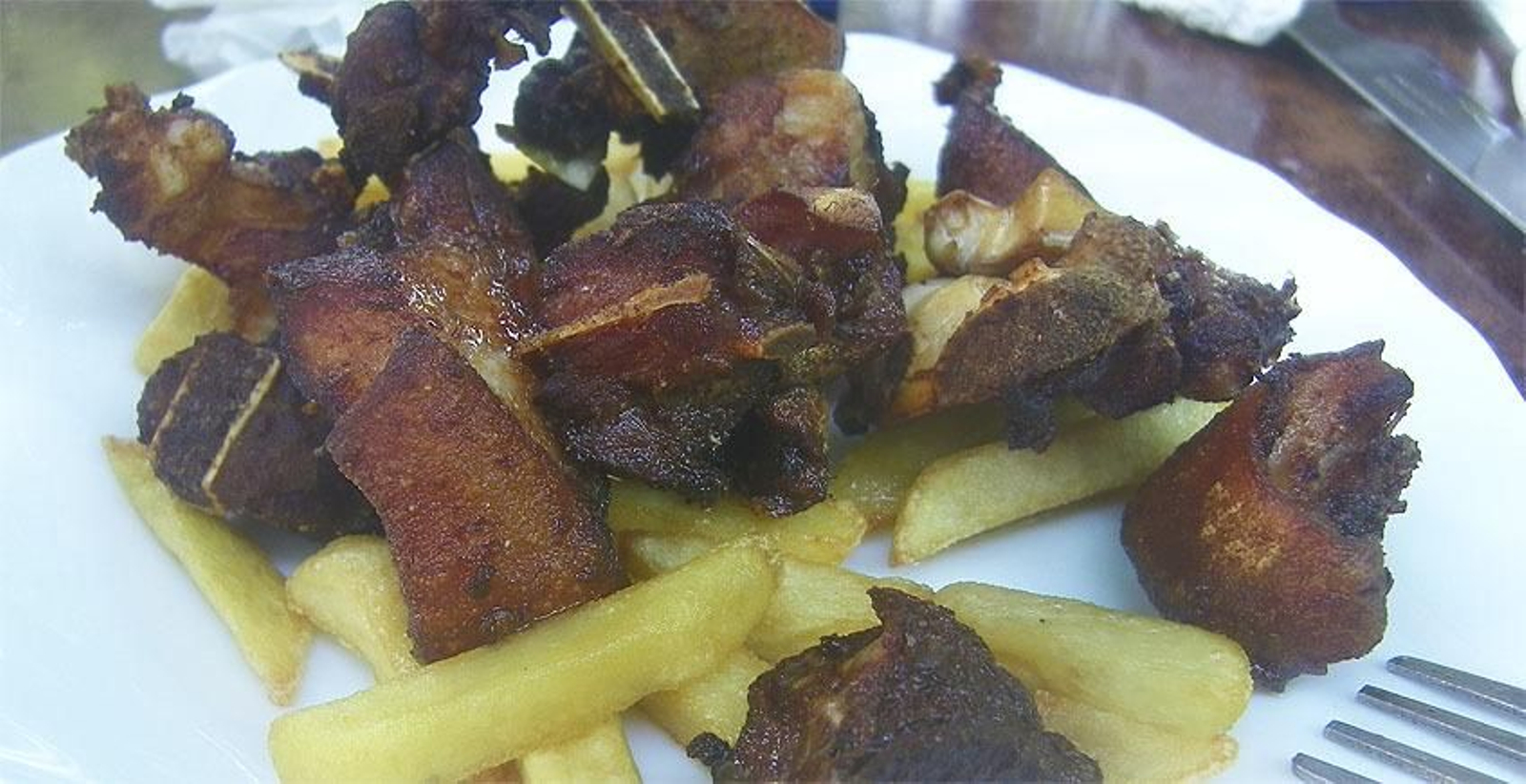 El cochinillo frito de Las Banderas