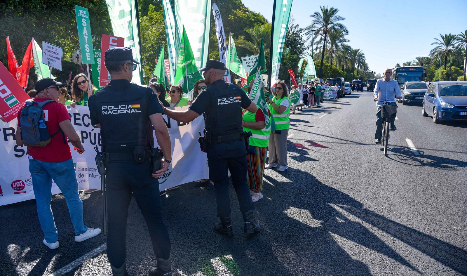 Protesta por la sanidad pública en Andalucía
