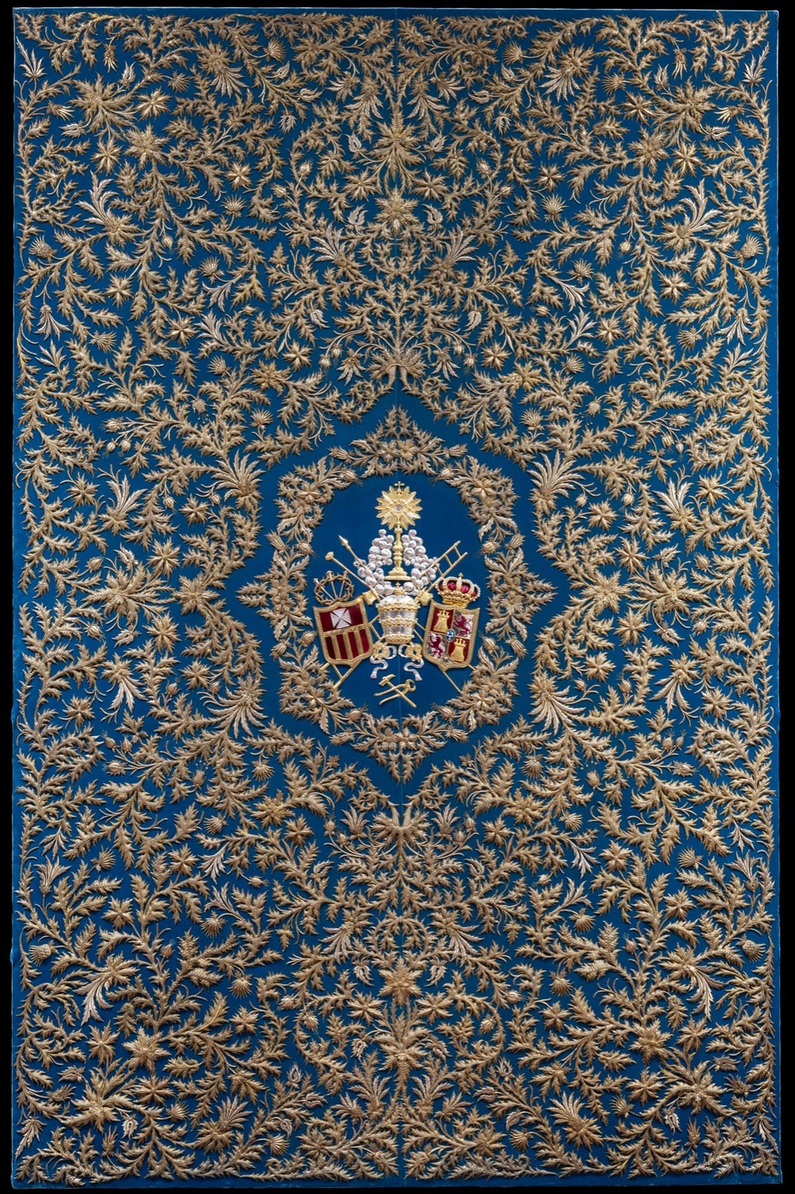 El techo de palio tras la restauración.