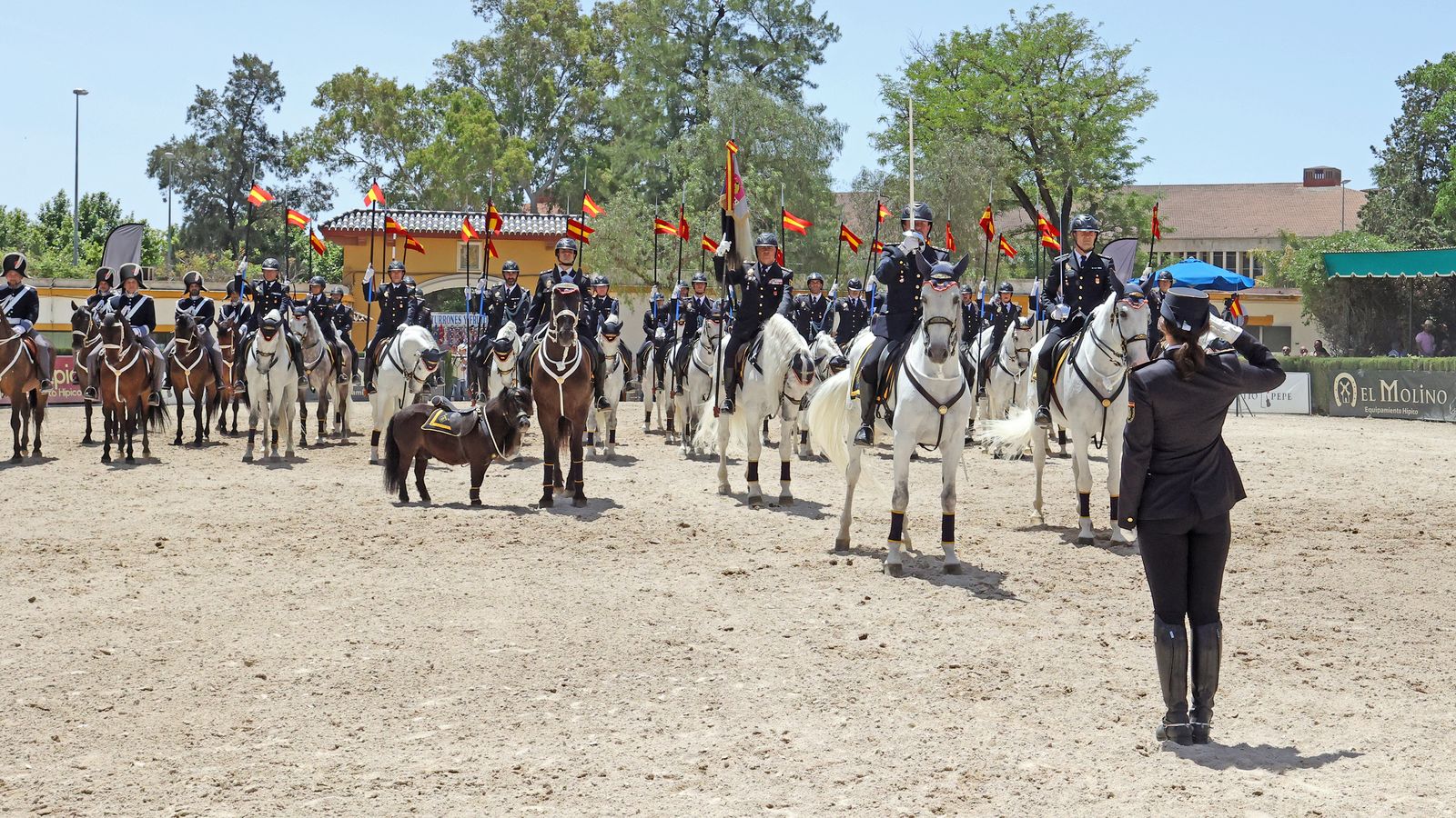 Entrega del Caballo de Oro en Jerez a la Unidad Especial de Caballería de la Policía Nacional.