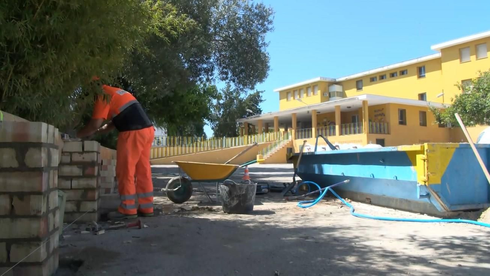 Obras de mejora en el colegio El Trocadero de Puerto Real